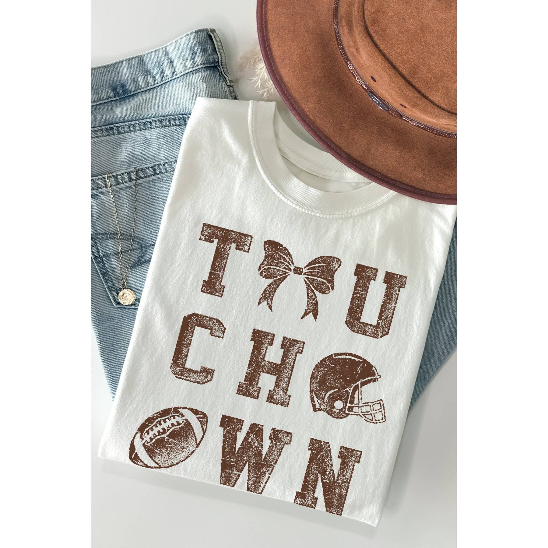 Touch Down Short Sleeve Tee Hoodie, Sweatshirt | PodTeesHub.com