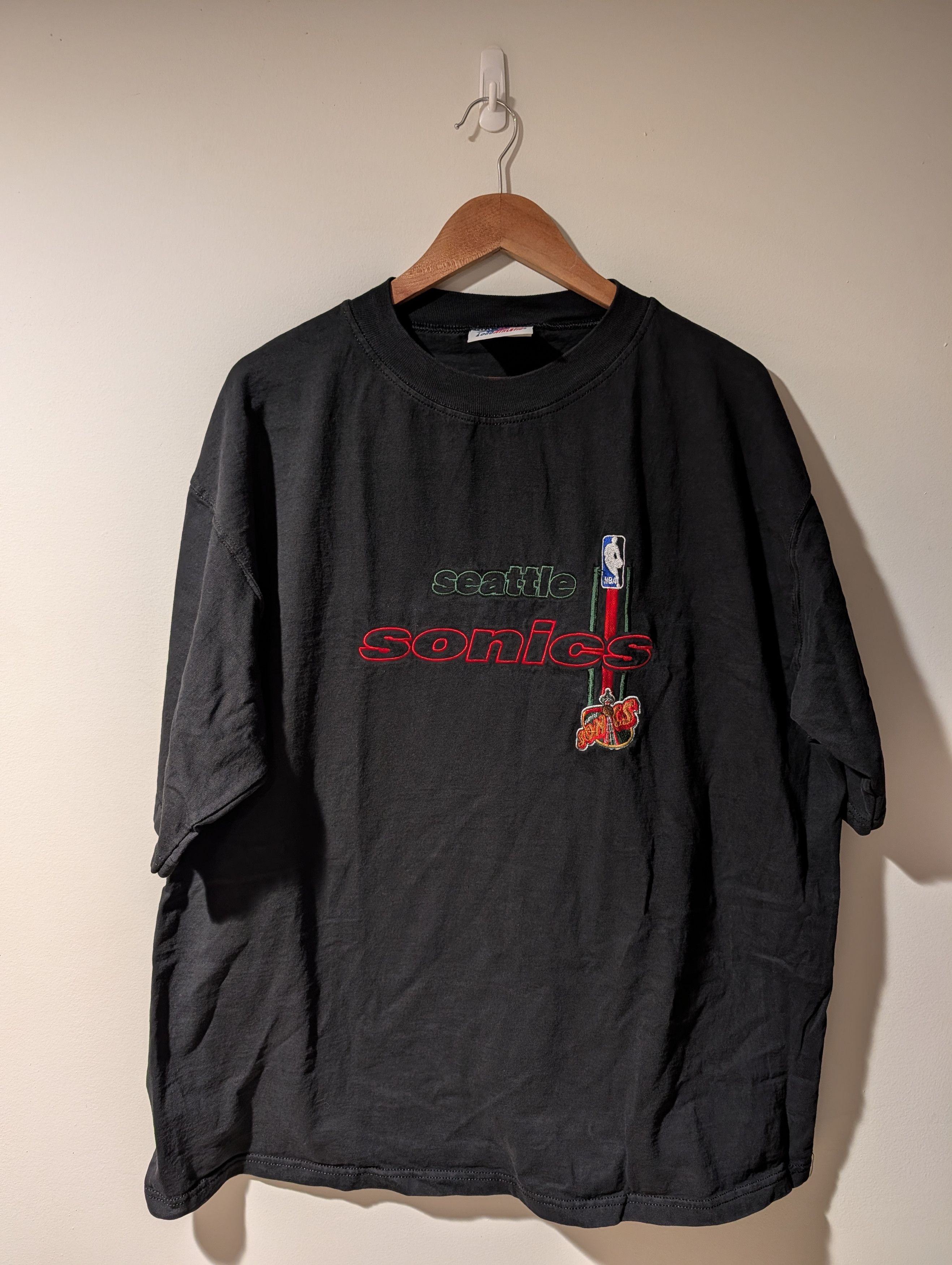 Logo Athletic Vintage 90s Seattle Sonics Nba Basketball Logo T Shirt Hoodie, Sweatshirt | PodTeesHub.com