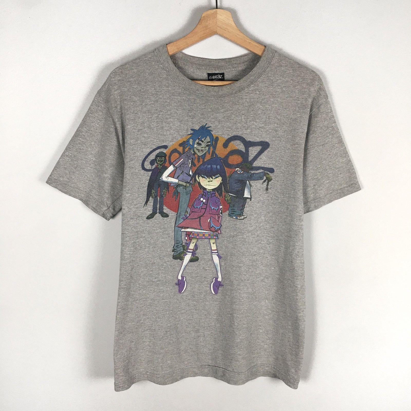 Vintage Gorillaz Band T Shirt Size Small Music Tour Tee Hoodie, Sweatshirt | PodTeesHub.com