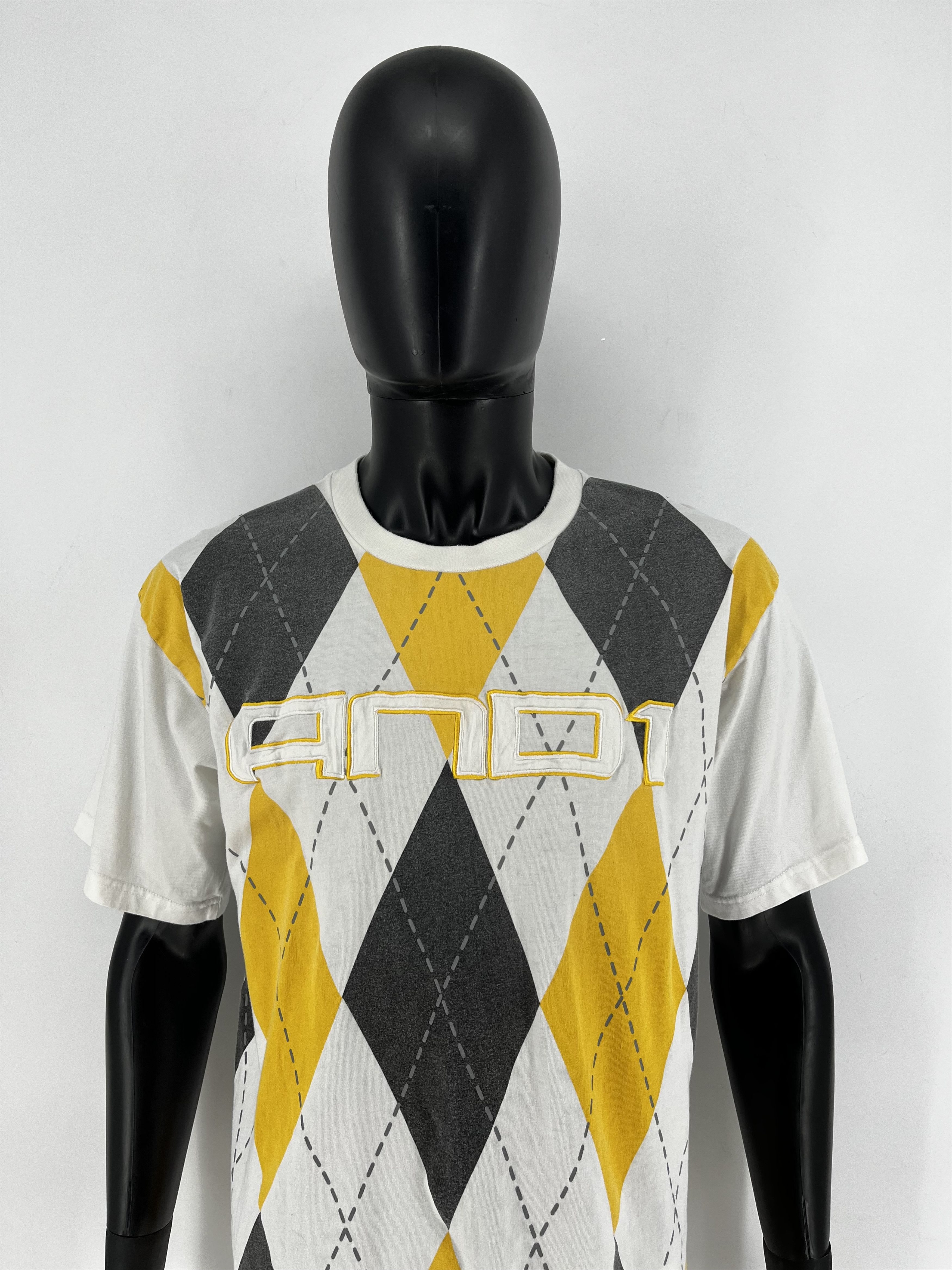 Other Vintage And1 Argyle Pattern Tee Y2k Basketball Style L Hoodie, Sweatshirt | PodTeesHub.com