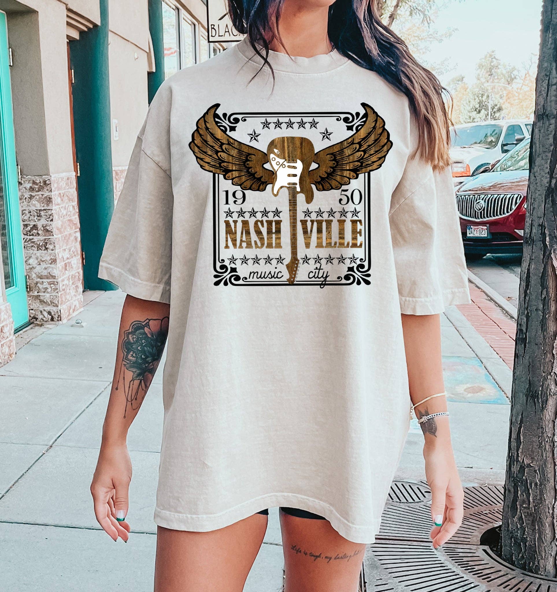 Nashville Music City 1950 Music Lover T-Shirt Hoodie, Sweatshirt | PodTeesHub.com