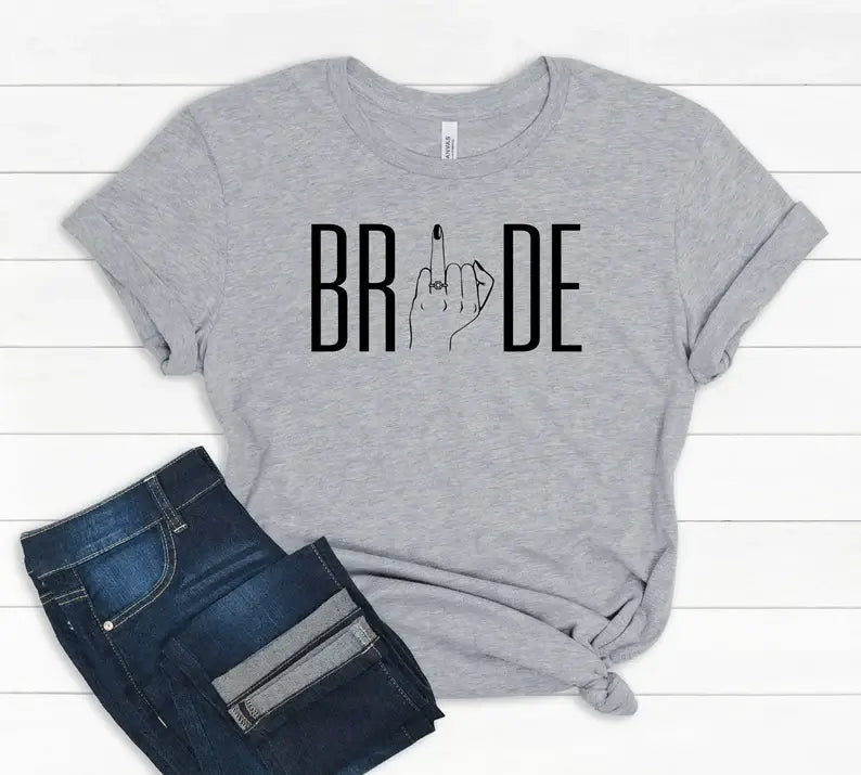 Bride Ring Finger T-Shirt Hoodie, Sweatshirt | PodTeesHub.com