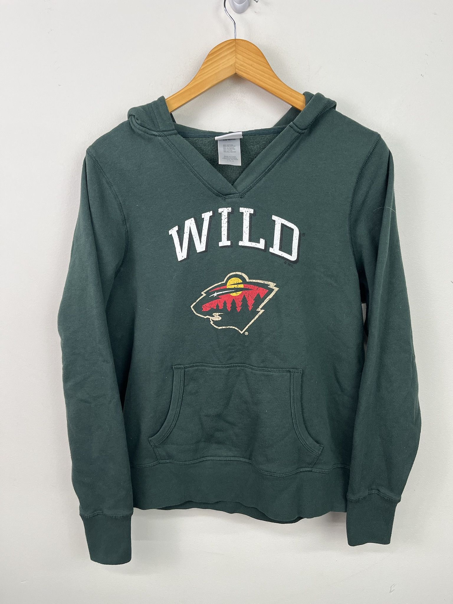 Vintage Y2k Nhl Minnesota Wild V Neck Hoodie Size S T-Shirts, Sweatshirt | PodTeesHub.com