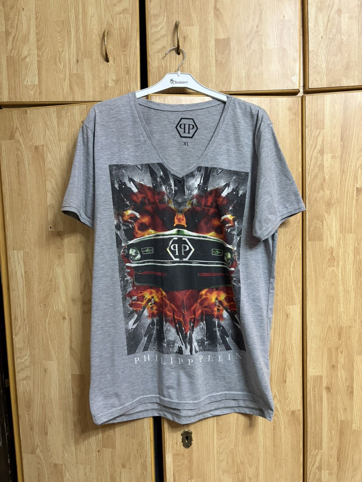Philipp Plein Pp Silver T Shirt Car Front Graphic Tee Hoodie, Sweatshirt | PodTeesHub.com
