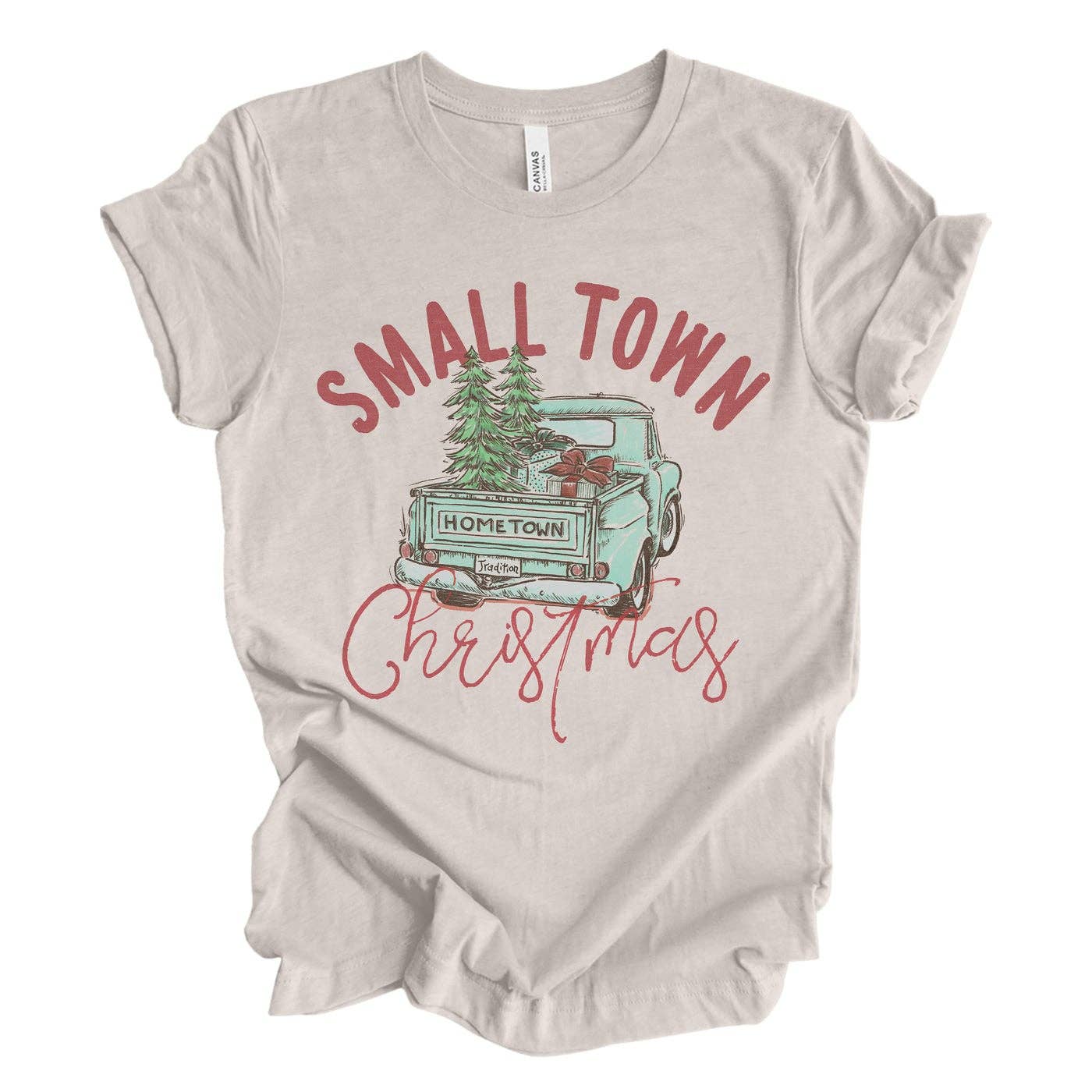 Small Town Christmas Tee Hoodie, Sweatshirt | PodTeesHub.com