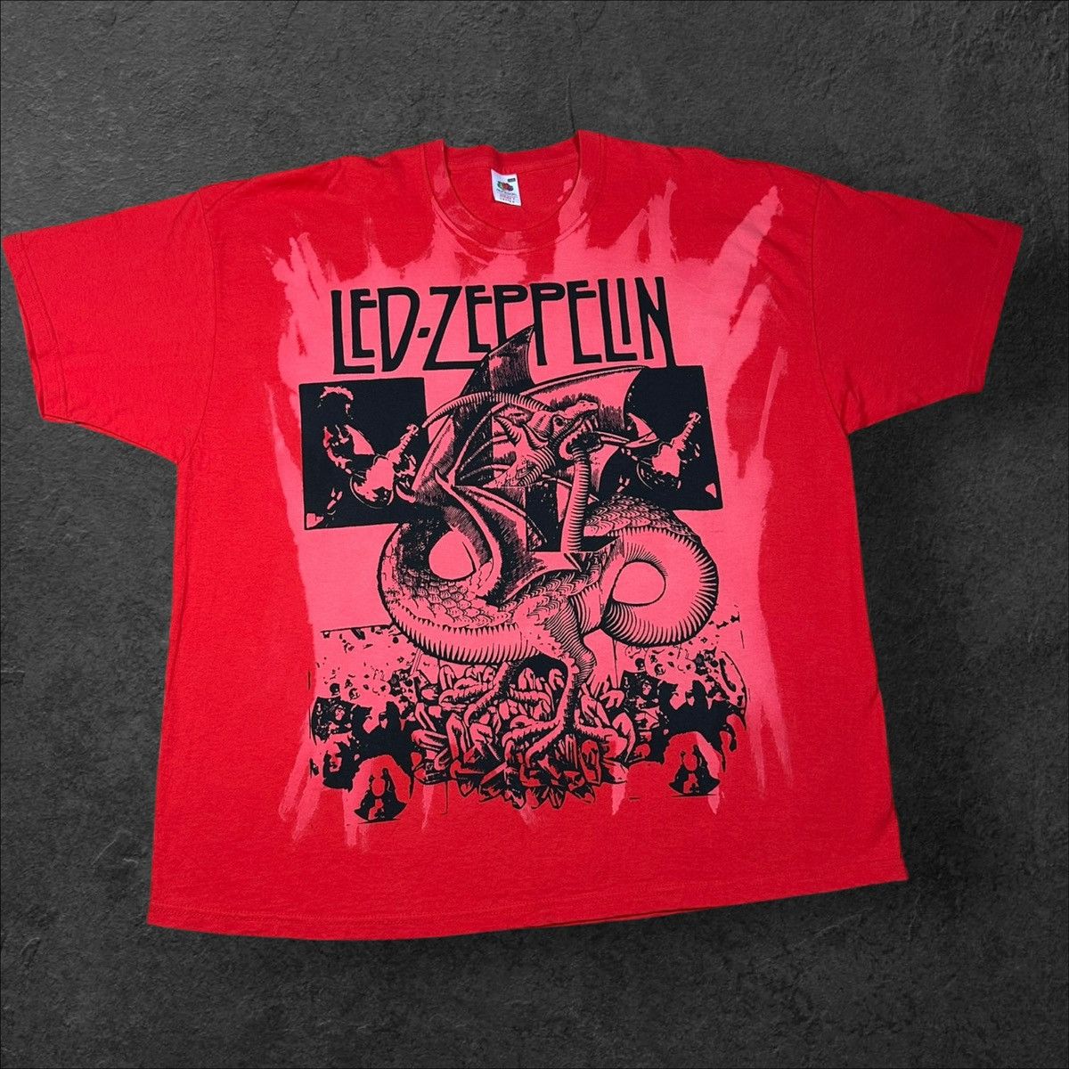 Zeppelin Led Zeppelin Tye Die Fruit The Loom Heavy Cotton Tee Xxxl Hoodie, Sweatshirt | PodTeesHub.com