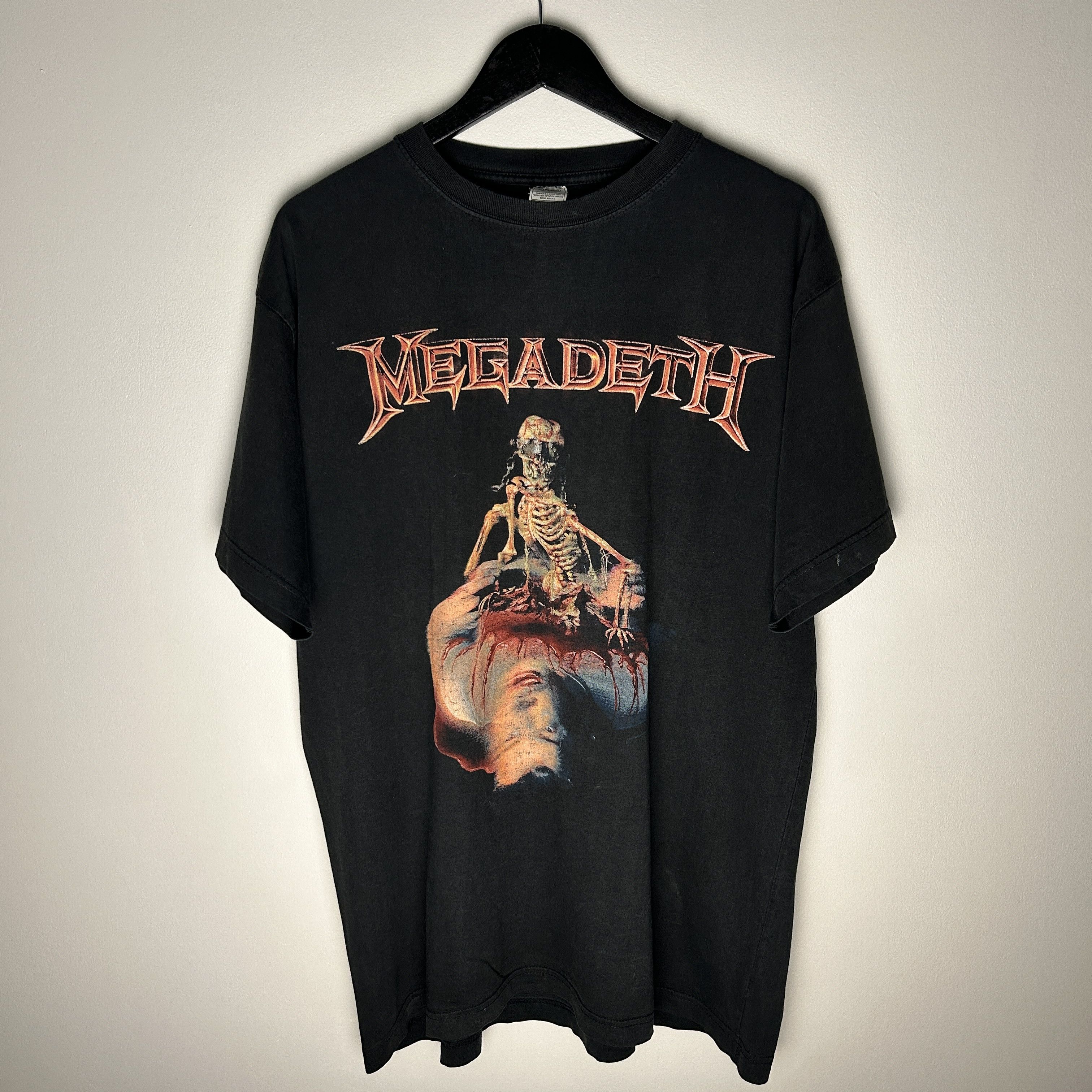 Band Tees Vintage Megadeth 2001 Tour Band T Shirt Hoodie, Sweatshirt | PodTeesHub.com