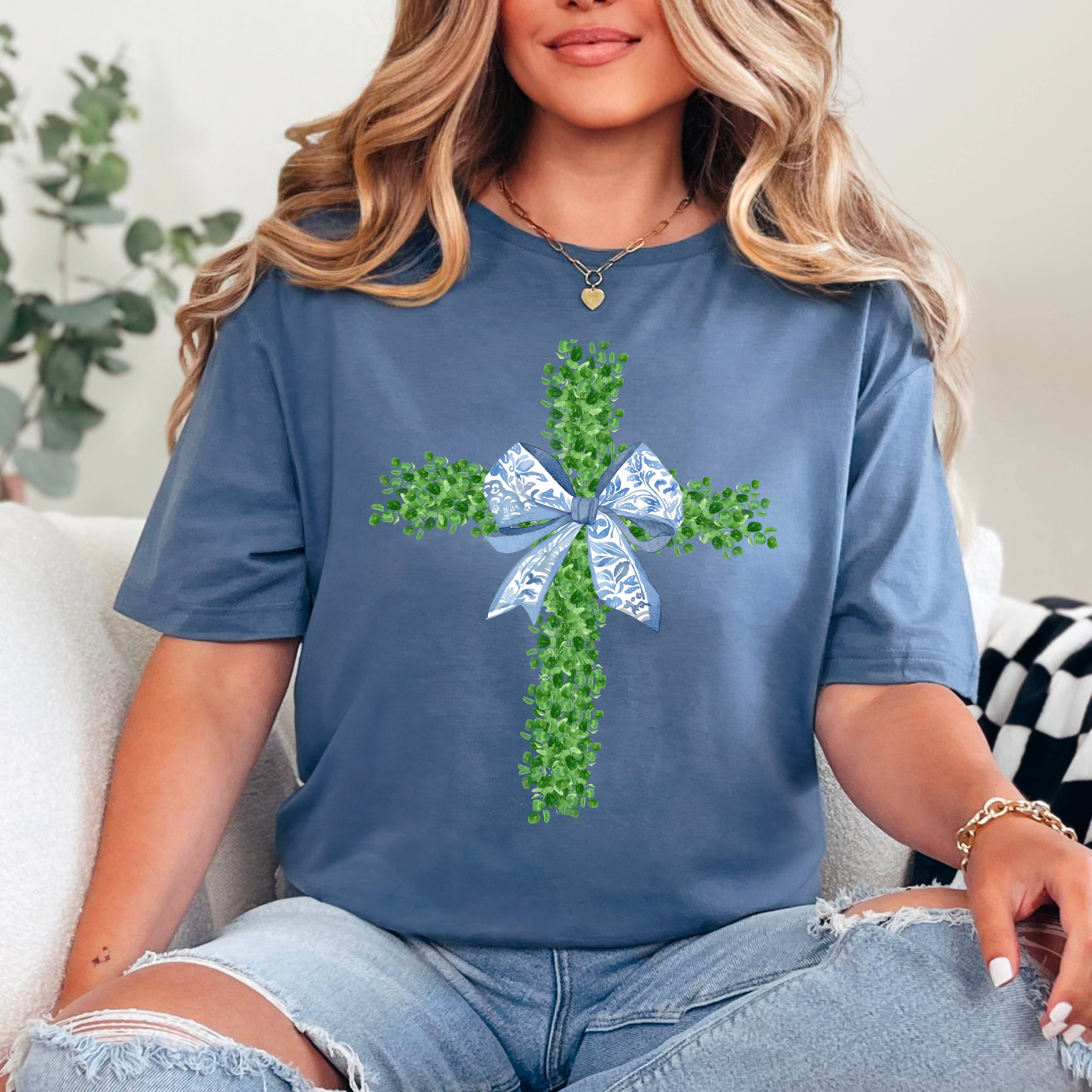 Easter Graphic Shirt | Easter Cross Graphic Tee | Gildan Hoodie, Sweatshirt | PodTeesHub.com