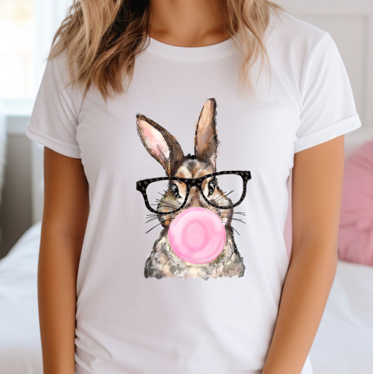 Bubblegum Bunny Tee Hoodie, Sweatshirt | PodTeesHub.com
