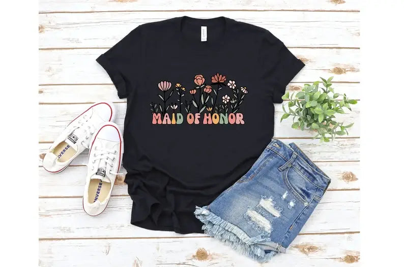 Maid of Honor T-Shirt Hoodie, Sweatshirt | PodTeesHub.com