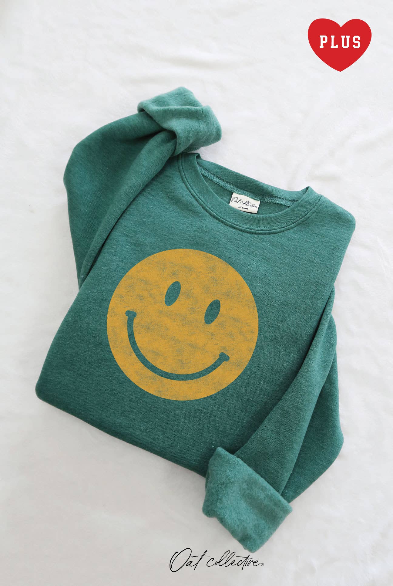 Smiley Face  Plus Graphic Sweatshirt T-Shirts, Hoodie | PodTeesHub.com