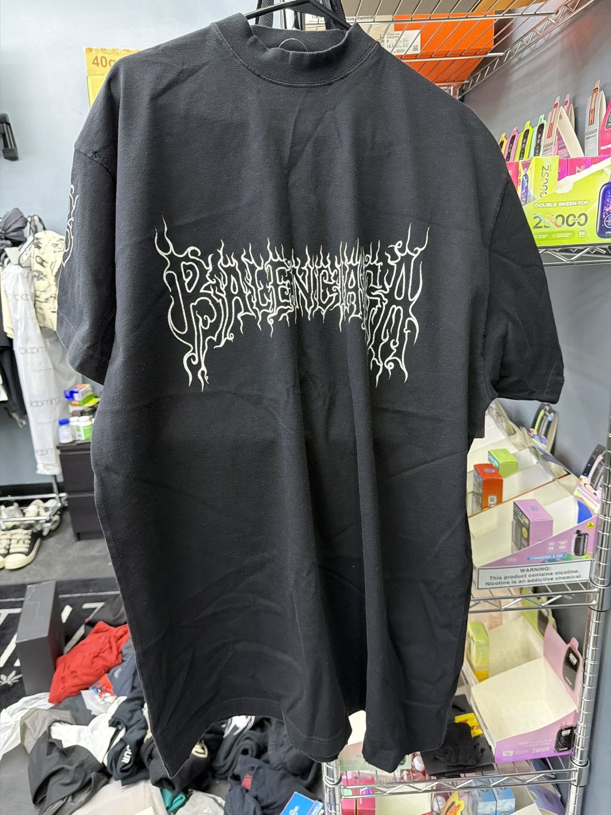 Balenciaga Oversized Metal Tee Size 1 Hoodie, Sweatshirt | PodTeesHub.com