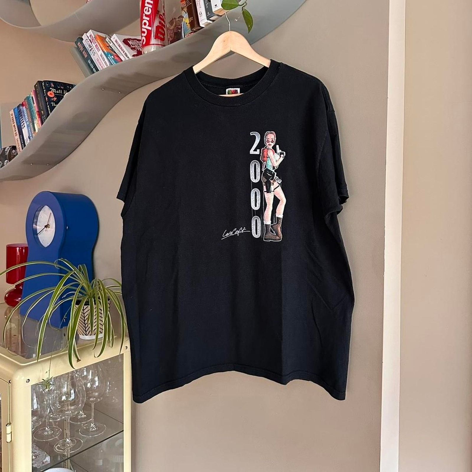Playstation X Vintage Vintage Lara Croft Tomb Raider Promo Shirt T-Shirts, Hoodie, Sweatshirt