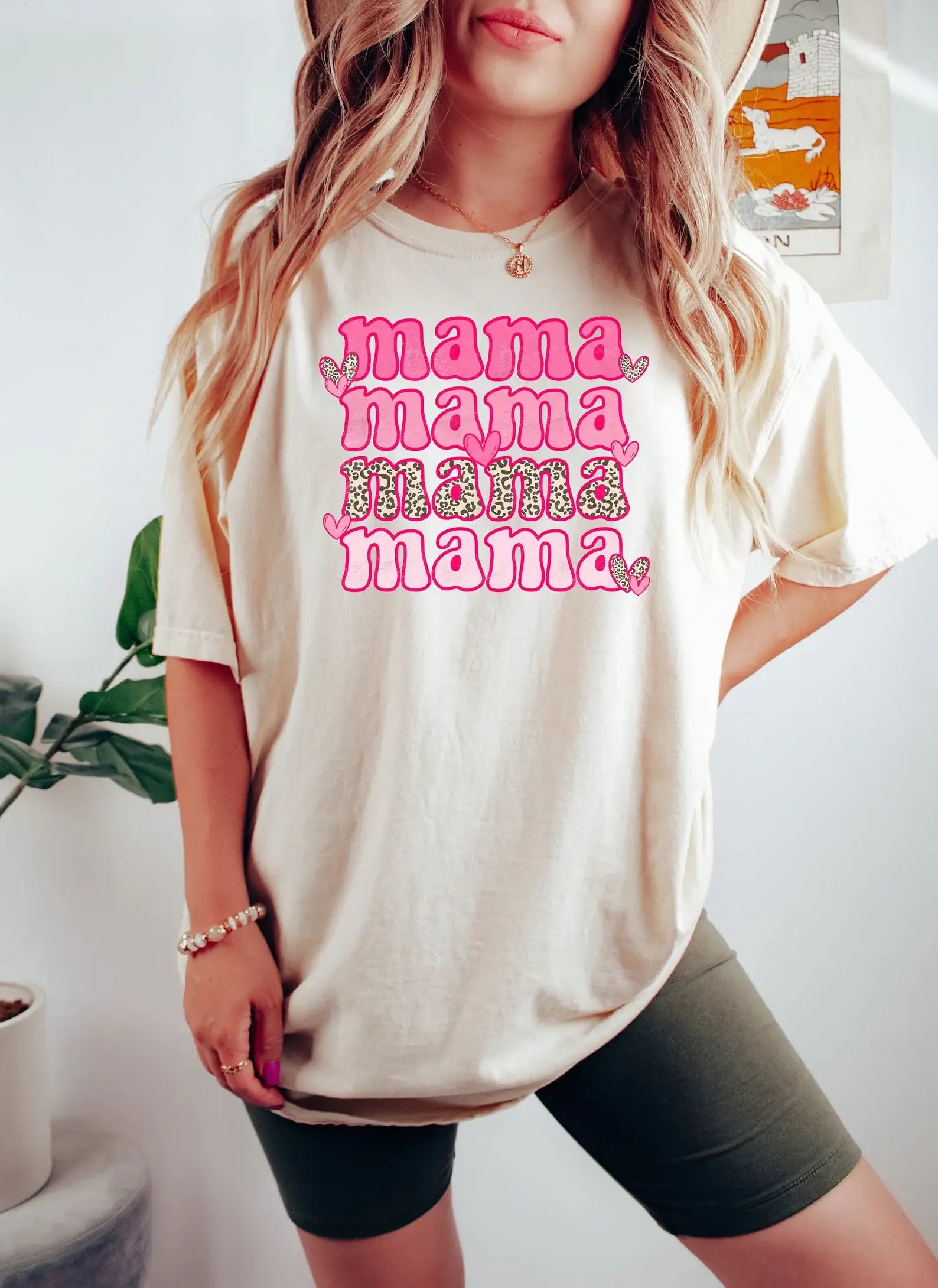 Retro Mama T-Shirt, Leopard Mama Shirt Hoodie, Sweatshirt | PodTeesHub.com