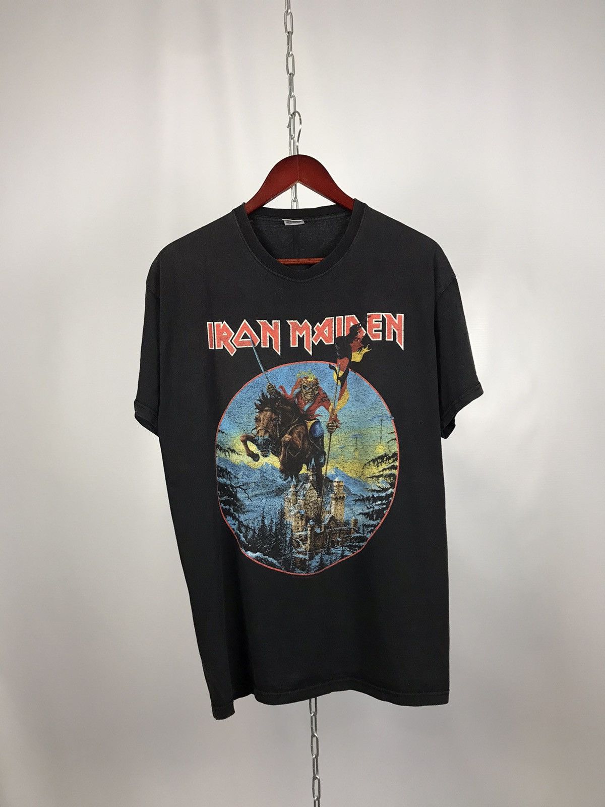 Iron Maiden X Vintage Iron Maiden 2013 Vintage Rock Band Overprinted Tee Hoodie, Sweatshirt | PodTeesHub.com