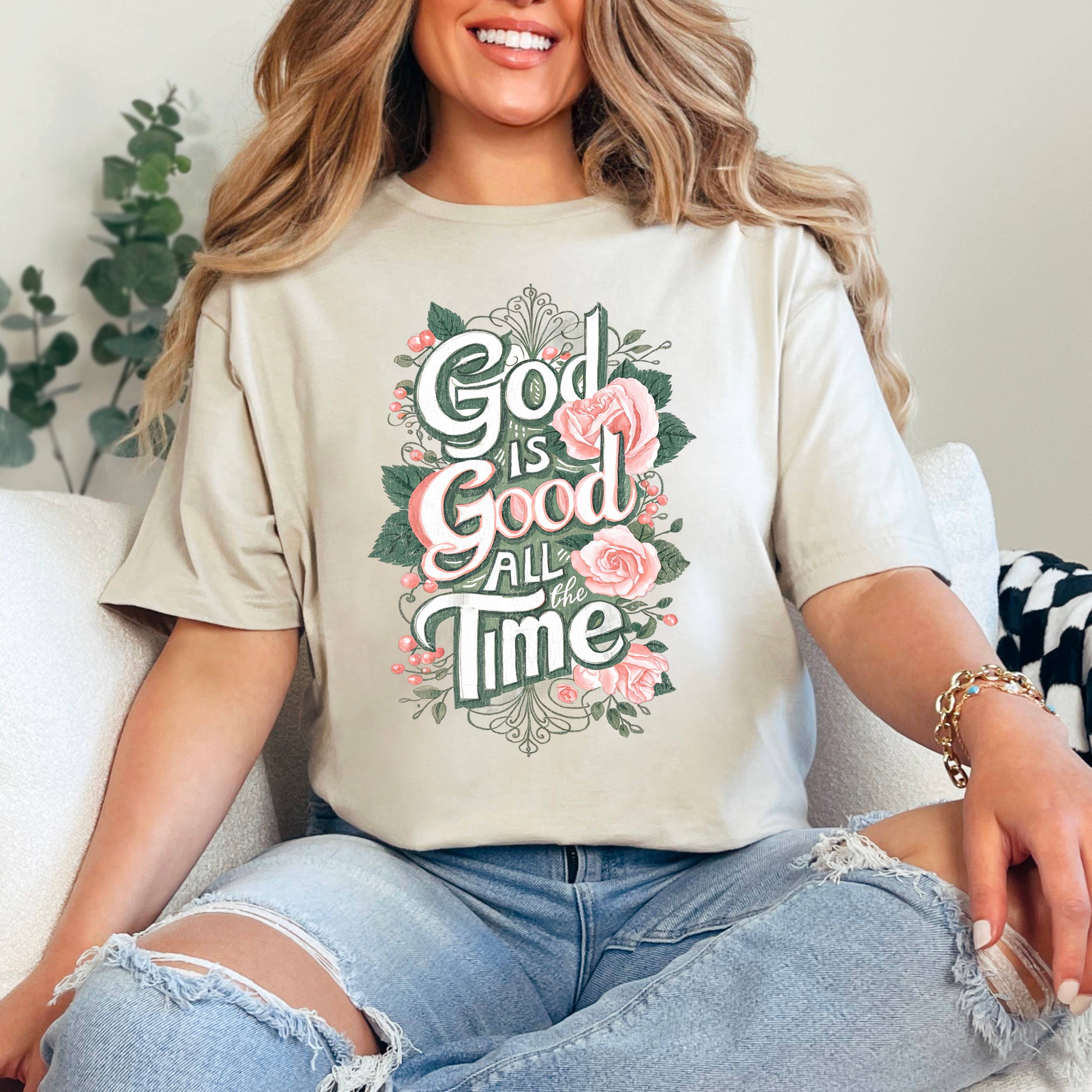 God Is Good  Christian Graphic Tee | Gildan Hoodie, Sweatshirt | PodTeesHub.com