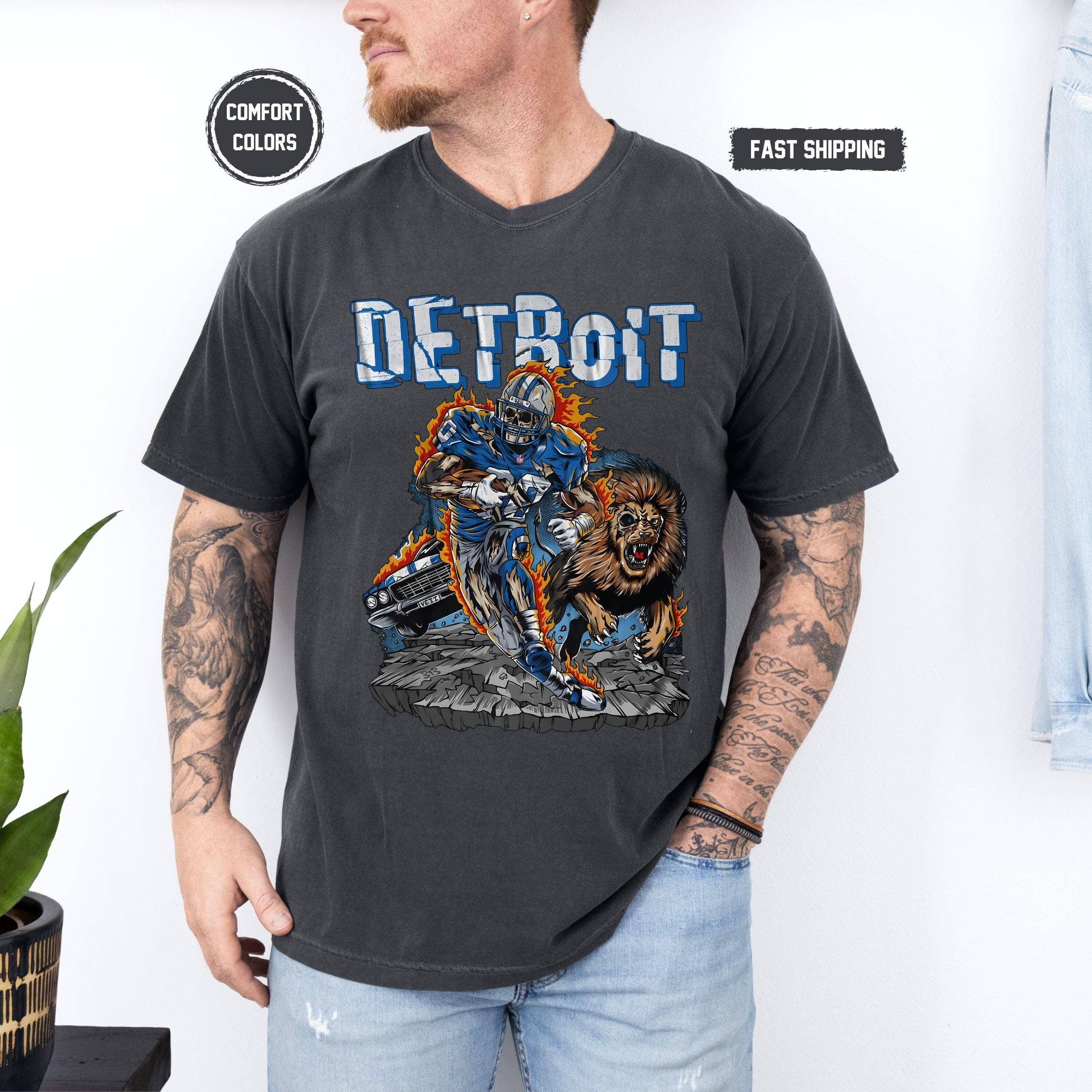 Detroit Lions Game Day Tee - Funny Football Gift Shirt Hoodie, Sweatshirt | PodTeesHub.com