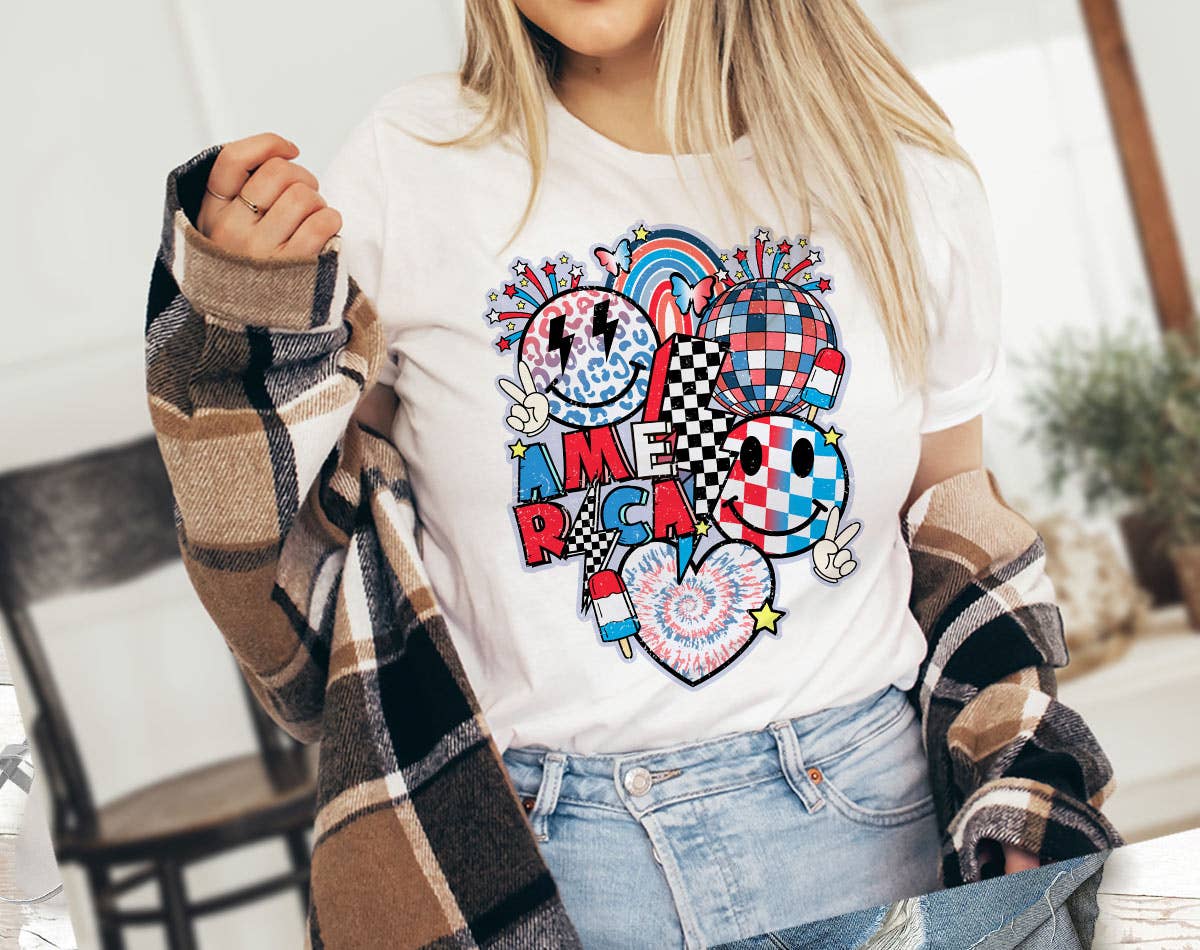 America Disco Ball - USA July 4th Summer T-Shirt Hoodie, Sweatshirt | PodTeesHub.com