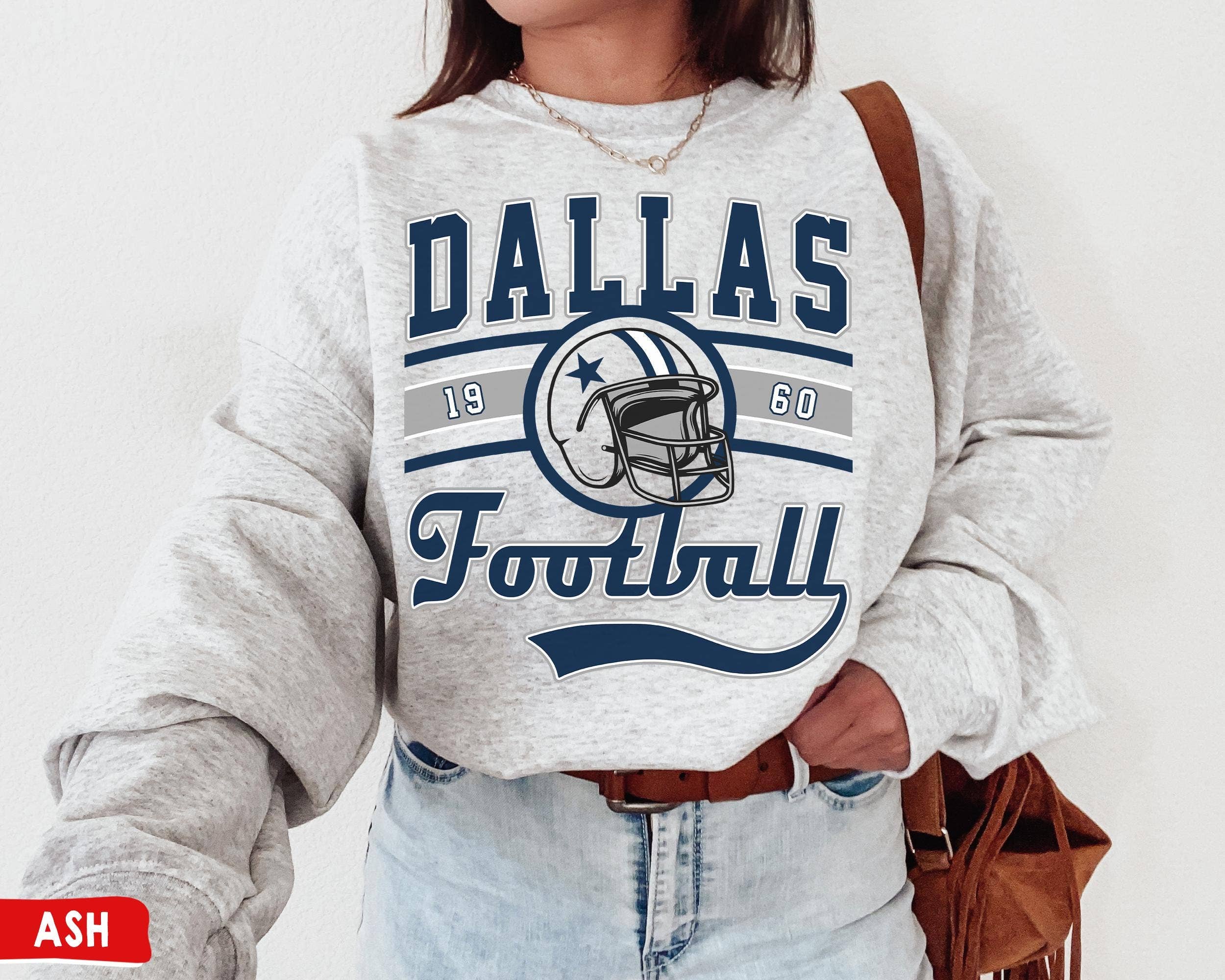 Vintage Dallas Football T-Shirt Sweatshirt For Cowboys Fans Hoodie | PodTeesHub.com
