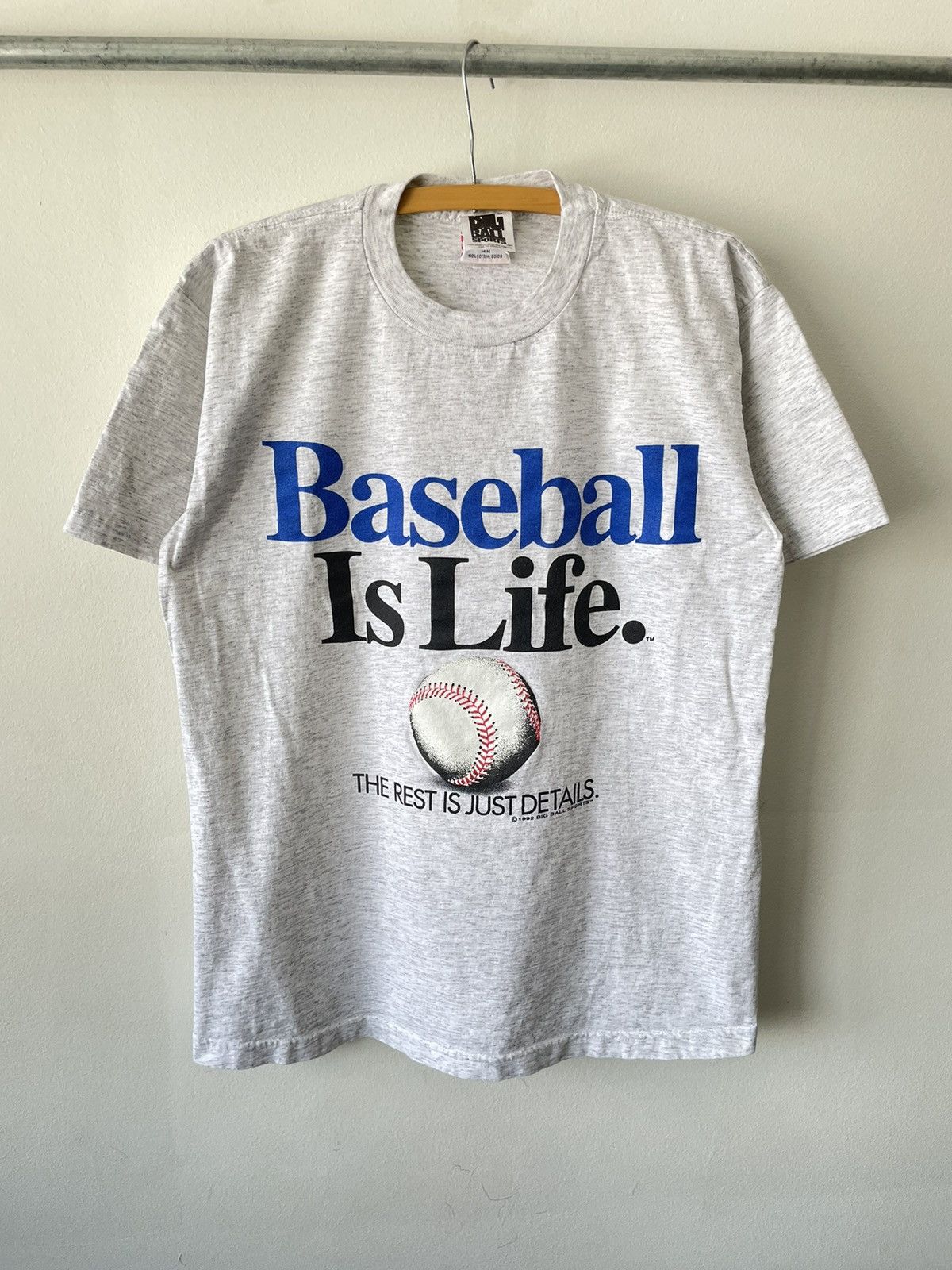 Vintage 1992 Baseball Is Life Sports Tee Hoodie, Sweatshirt | PodTeesHub.com