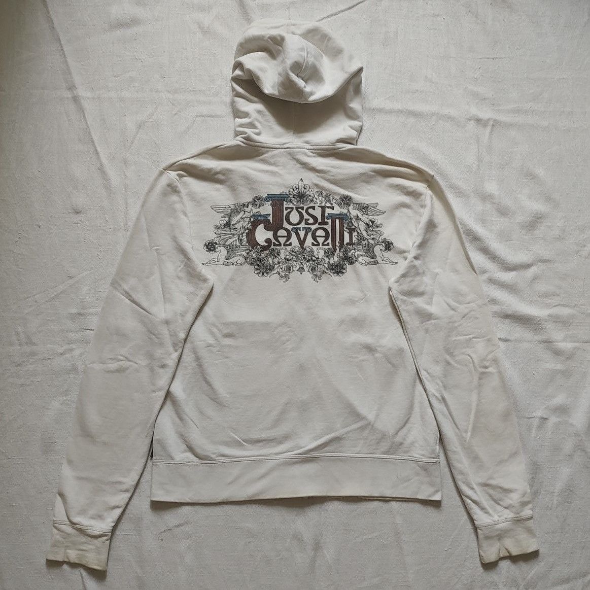 Roberto Cavalli Just Cavalli Greek Baroque Graphic Print Big Logo Zip Hoodie T-Shirts, Sweatshirt | PodTeesHub.com