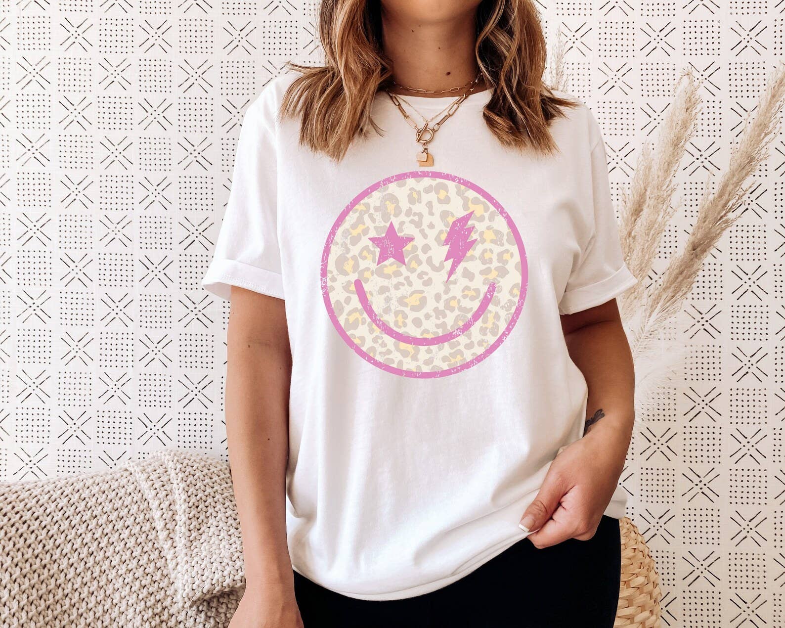 Leopard Smile Face Shirt Hoodie, Sweatshirt | PodTeesHub.com