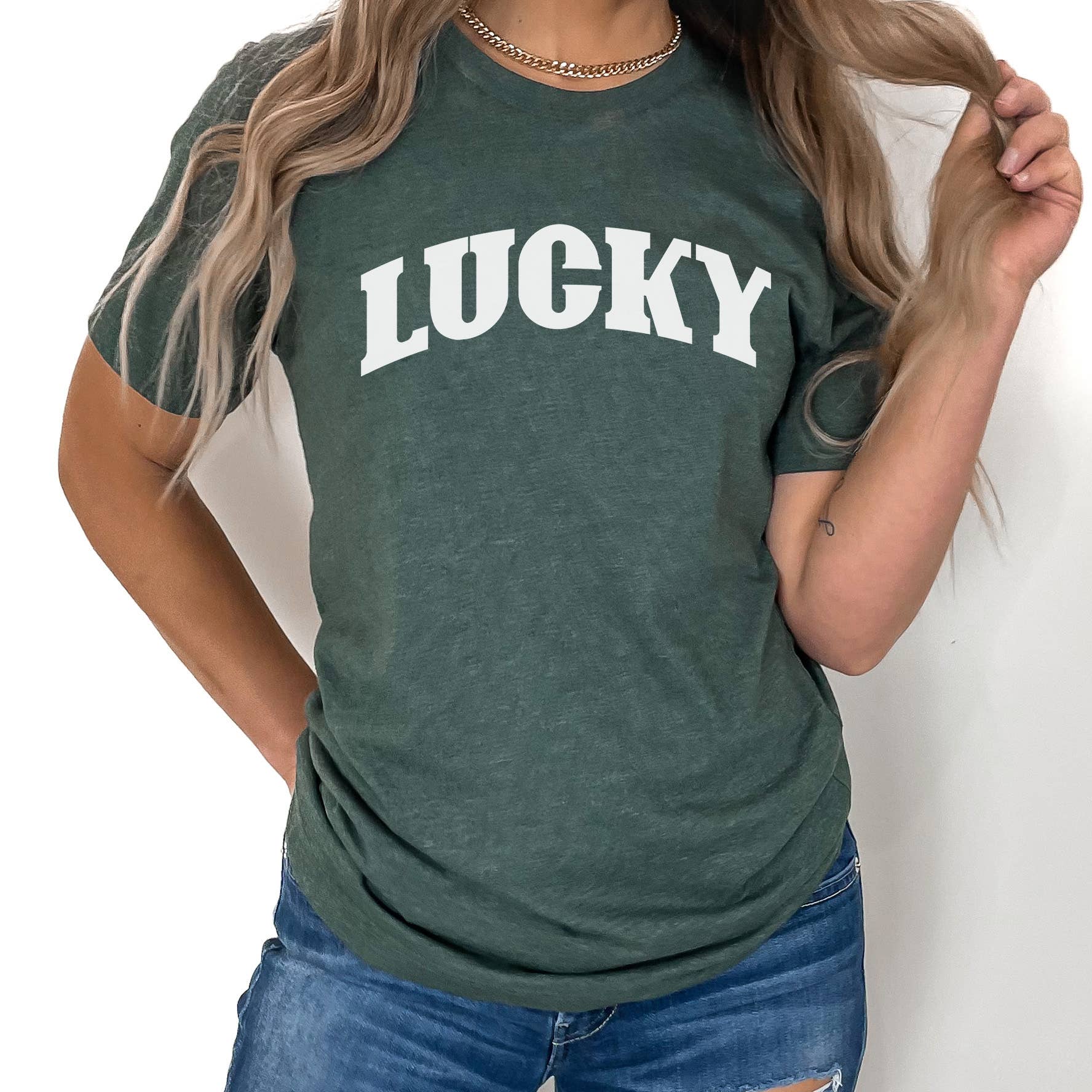 Lucky Tee | St. Patrick's Day | Sizes XS-2XL Hoodie, Sweatshirt | PodTeesHub.com