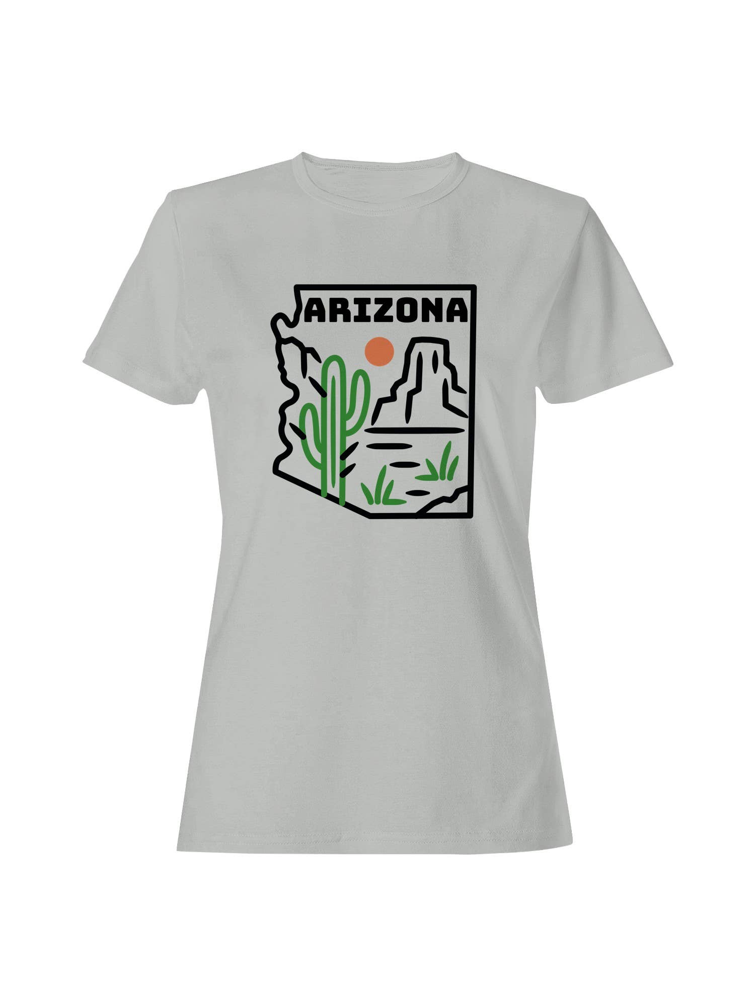 Arizona Cactus Desert Art Women's T-Shirt Hoodie, Sweatshirt | PodTeesHub.com