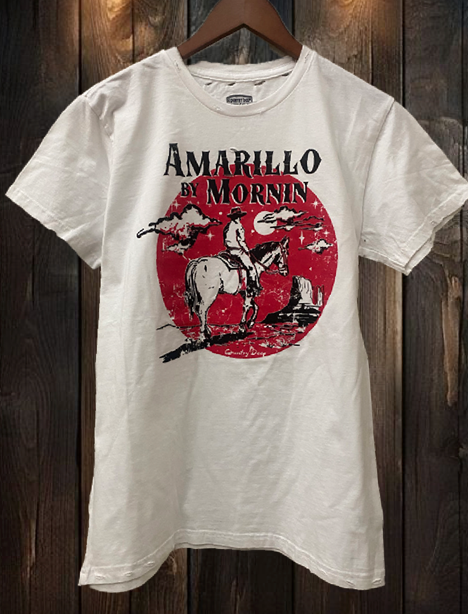 Amarillo By Mornin Distressed 80's Vintage T Shirt Hoodie, Sweatshirt | PodTeesHub.com