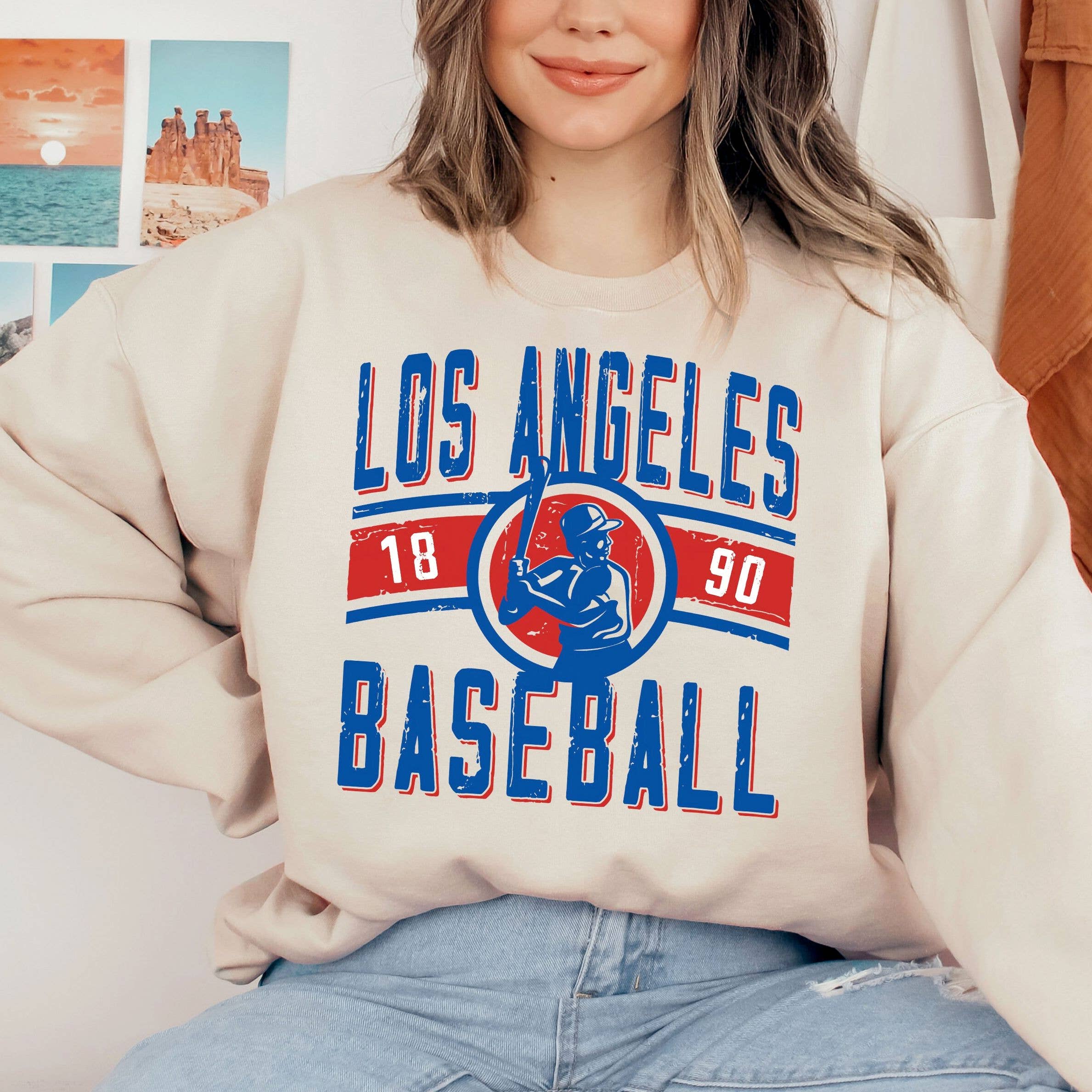 Retro Los Angeles Dodgers Baseball Game Day Sweatshirt T-Shirts, Hoodie | PodTeesHub.com