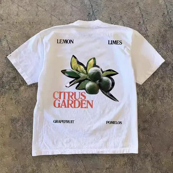 Kamon Lemon Pattern White Trendy Retro T Shirt Hoodie, Sweatshirt | PodTeesHub.com