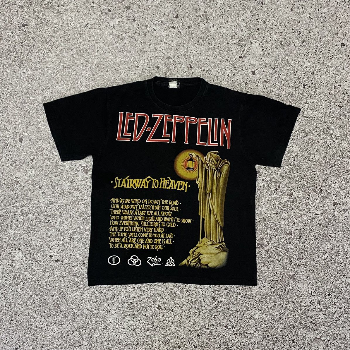 Led Zeppelin X Vintage Vintage Rare Led Zeppelin Stairway To Heaven Band T Shirt Hoodie, Sweatshirt | PodTeesHub.com