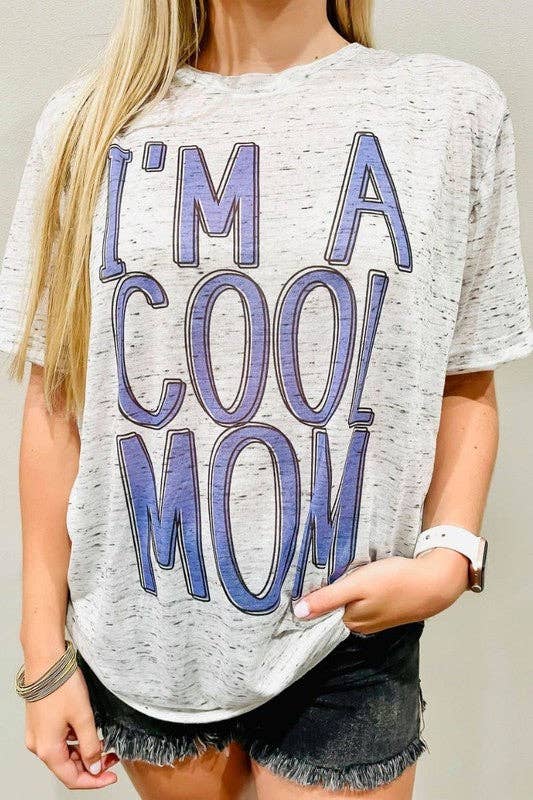 I'm A Cool Mom Purple Marble Tee Hoodie, Sweatshirt | PodTeesHub.com