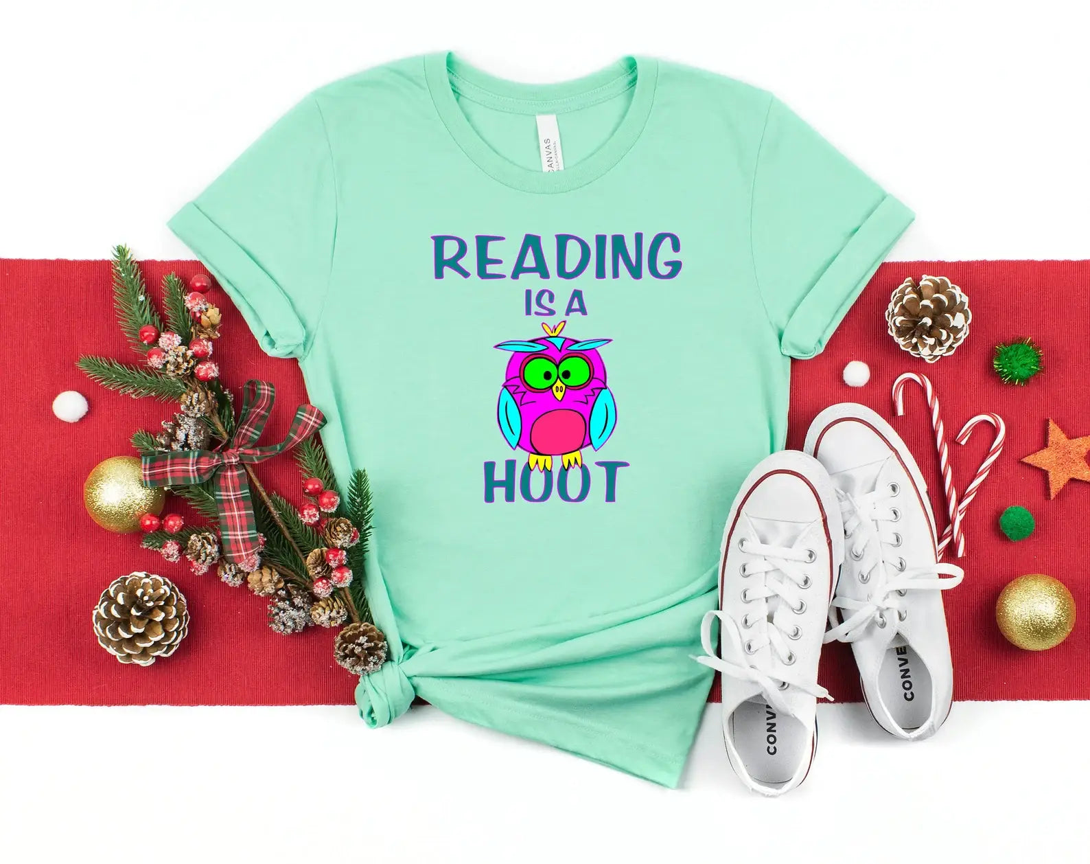 Reading Is A Hoot T-Shirt Hoodie, Sweatshirt | PodTeesHub.com