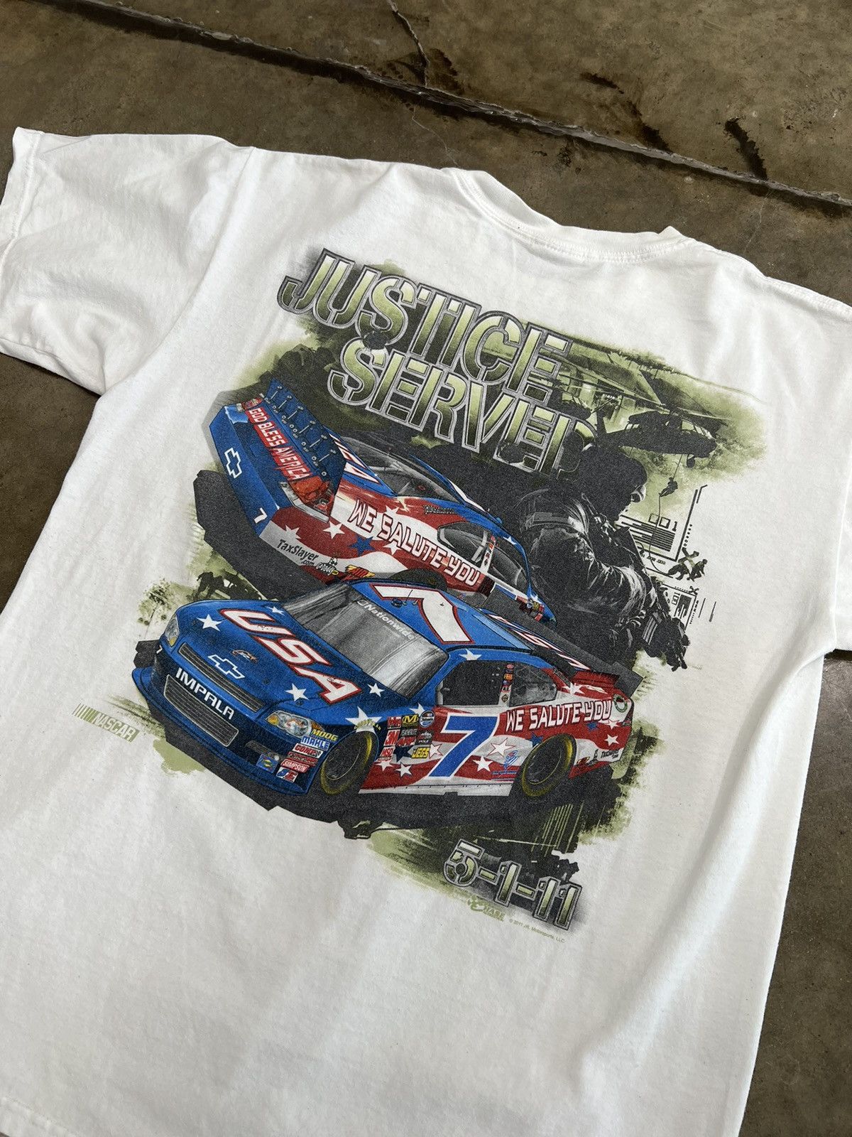 Vintage Nascar Jr Motor Sports Sz L Large T-Shirts, Hoodie, Sweatshirt