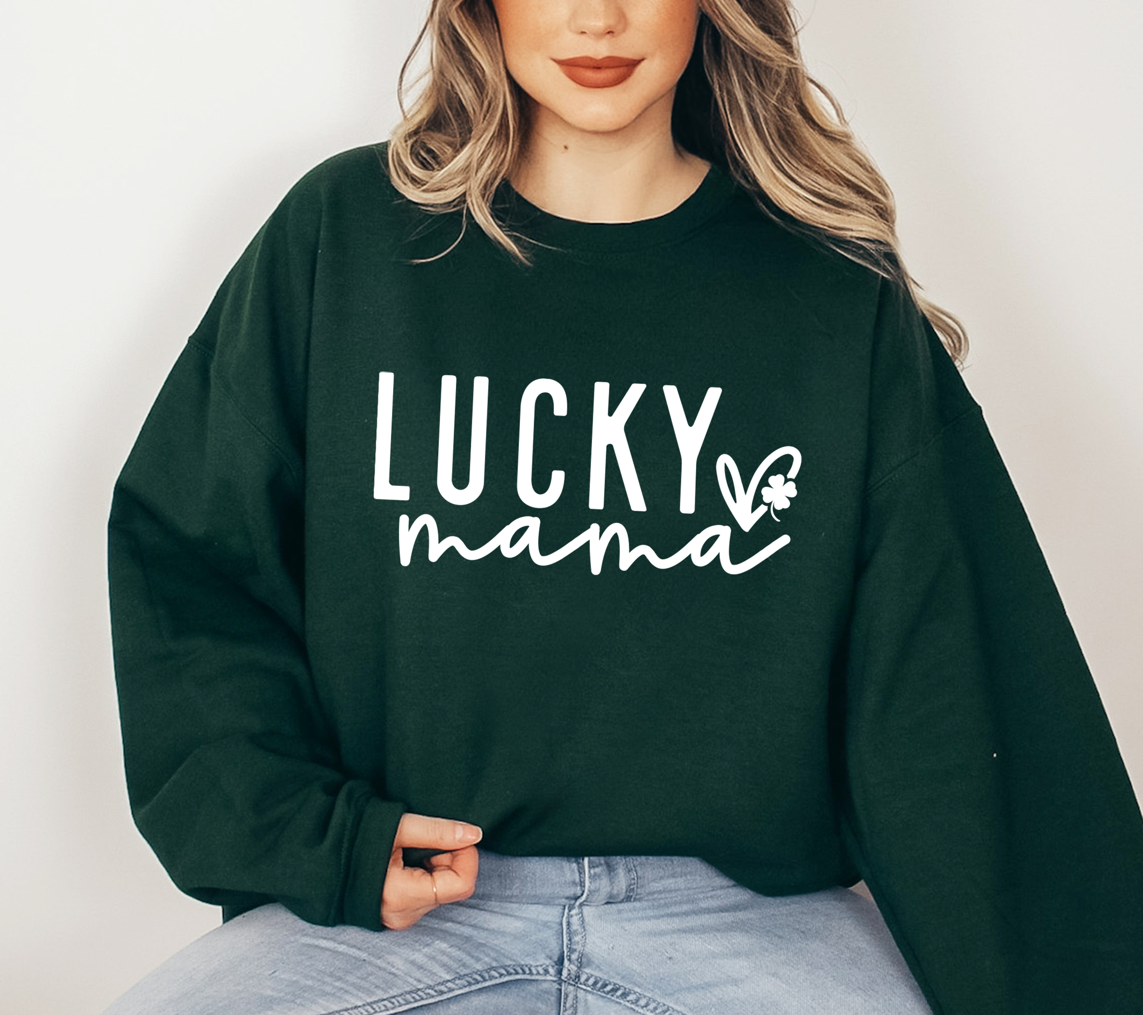 Lucky Mama, St. Patrick's Day Sweatshirt, Trendy Apparel T-Shirts, Hoodie | PodTeesHub.com