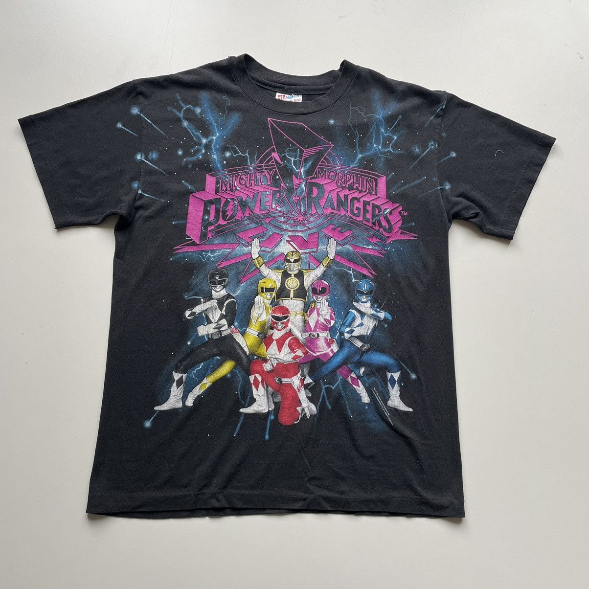 Vintage 1990s Mighty Morphin Power Rangers Graphic T Shirt Hoodie, Sweatshirt | PodTeesHub.com
