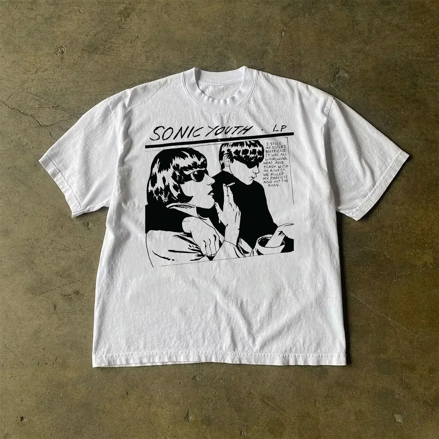 Vintage Sonic Youth The Goo Album T Shirt Hoodie, Sweatshirt | PodTeesHub.com