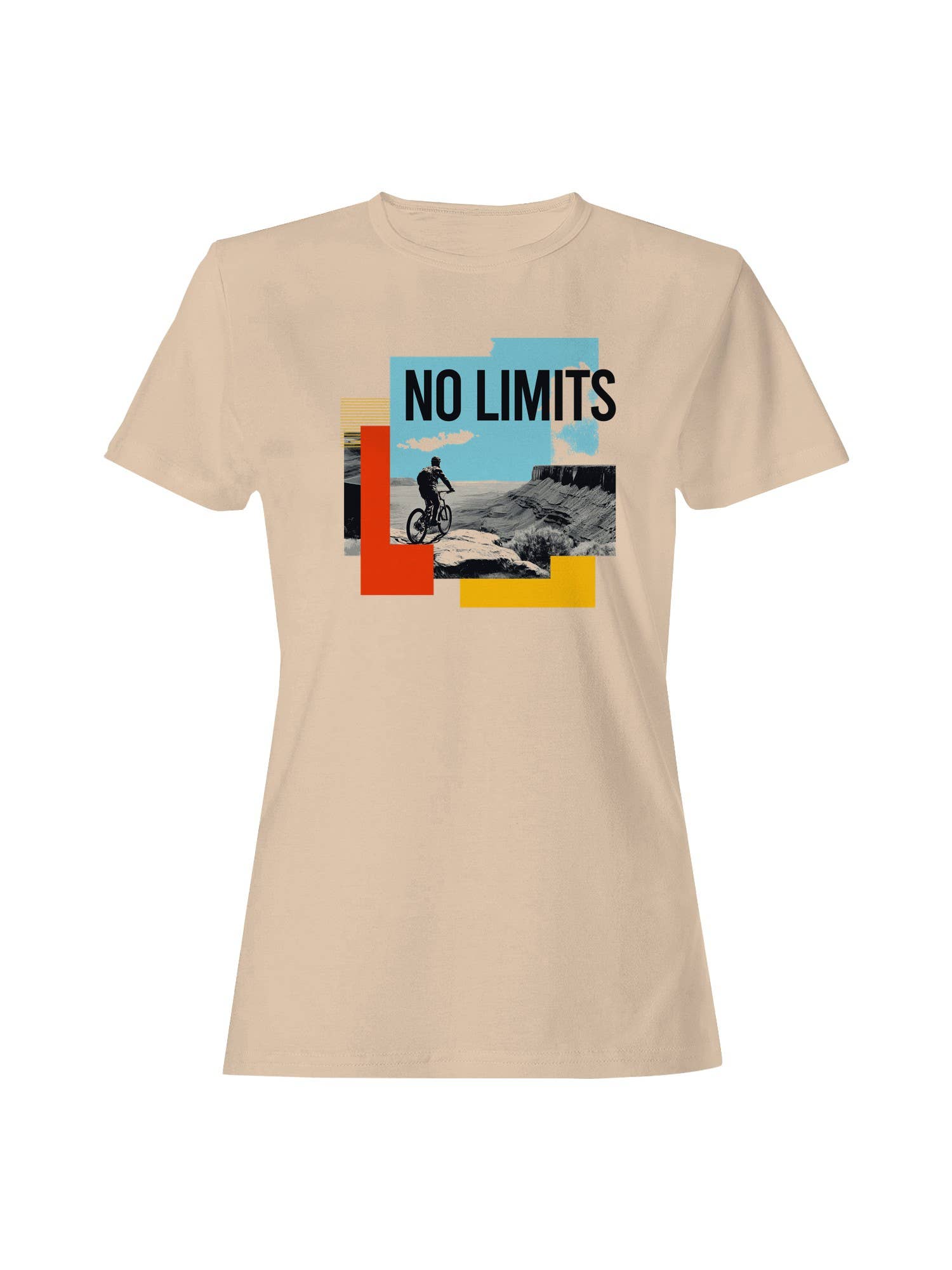 No Limits Adventure Cycling Art Women's T-Shirt Hoodie, Sweatshirt | PodTeesHub.com