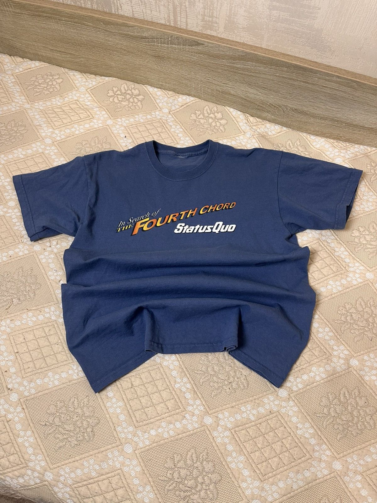 Band Tees Status Quo In Search Of The Fourth Chord 2007 Rock T Shirt Hoodie, Sweatshirt | PodTeesHub.com