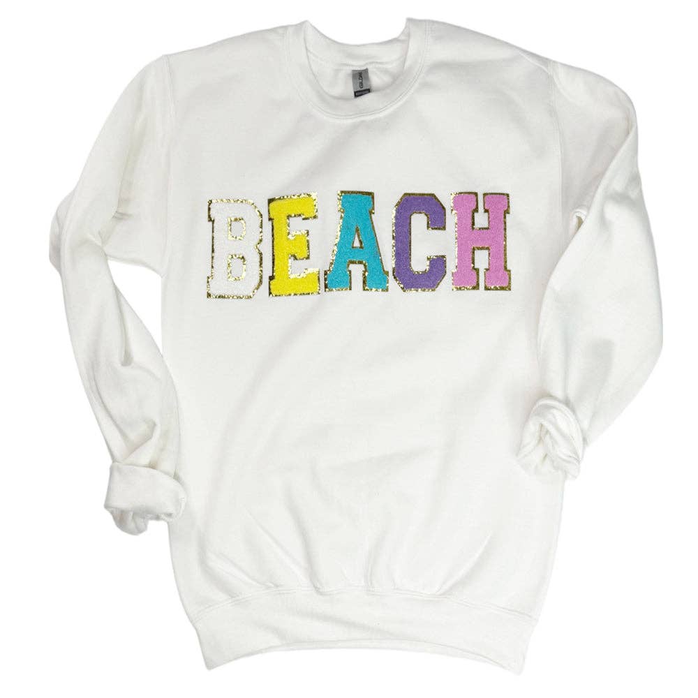 SW-6723 Beach-White Sweatshirt T-Shirts, Hoodie | PodTeesHub.com