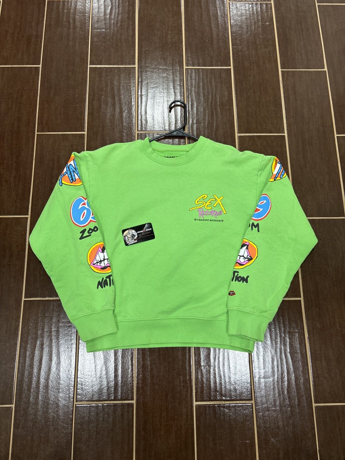 Chrome Hearts Light Wear Chrome Hearts Matty Boy Sex Records Crewneck Sz M T-Shirts, Hoodie, Sweatshirt | PodTeesHub.com