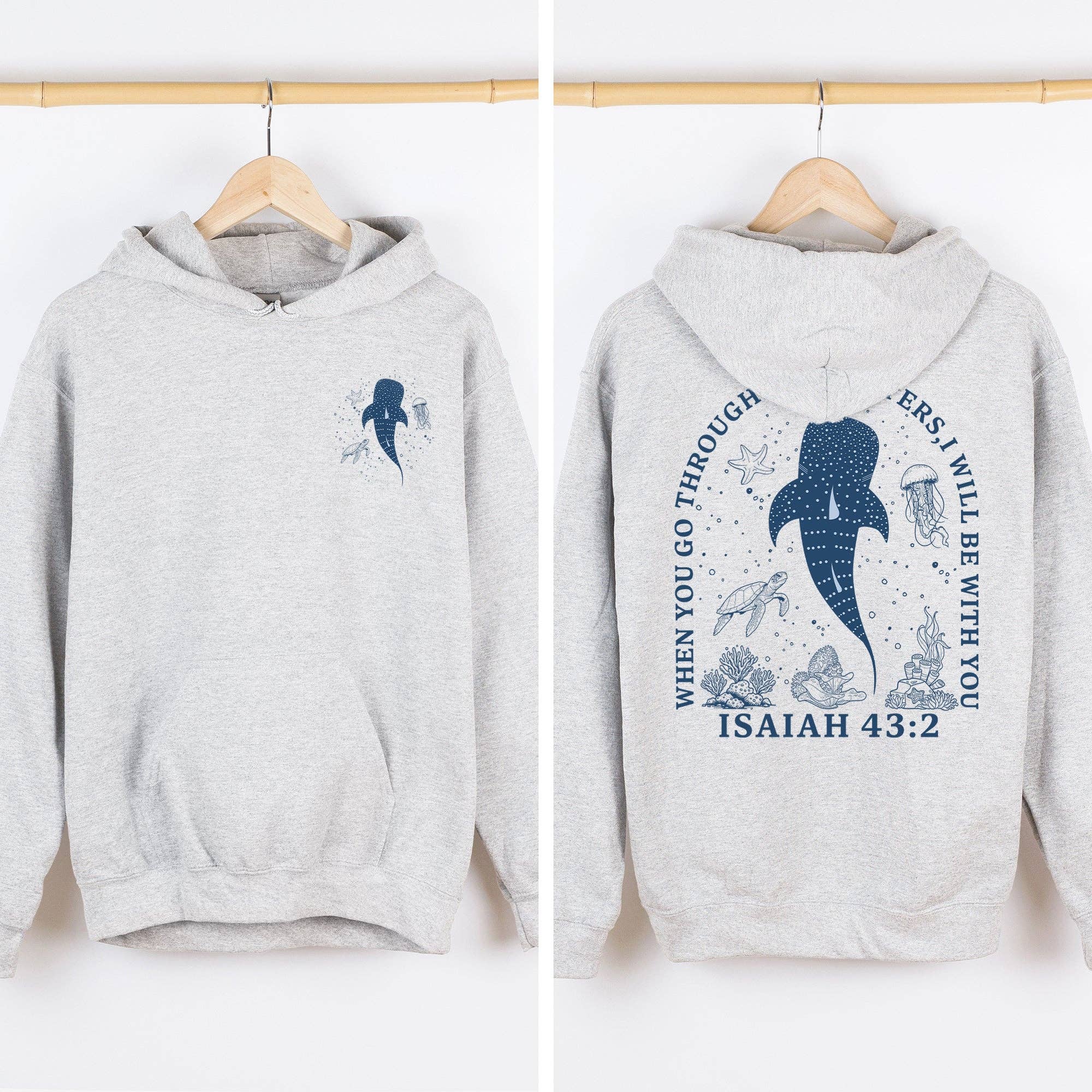 When You Go Through Deep Waters, I Will Be with You, Hoodie T-Shirts, Sweatshirt | PodTeesHub.com