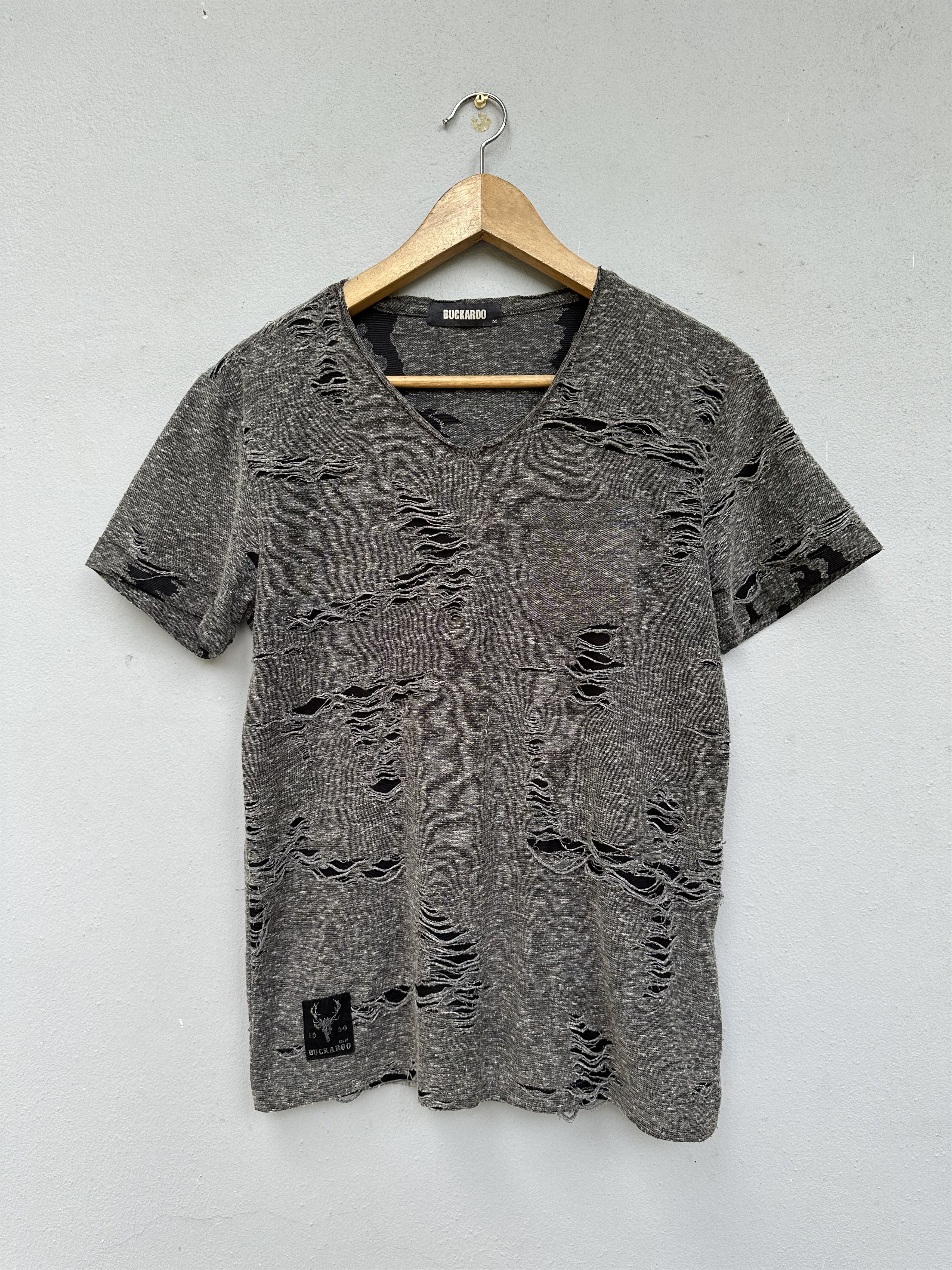 Japanese Brand Buckaroo Riot Rip Distressed Tee Hoodie, Sweatshirt | PodTeesHub.com