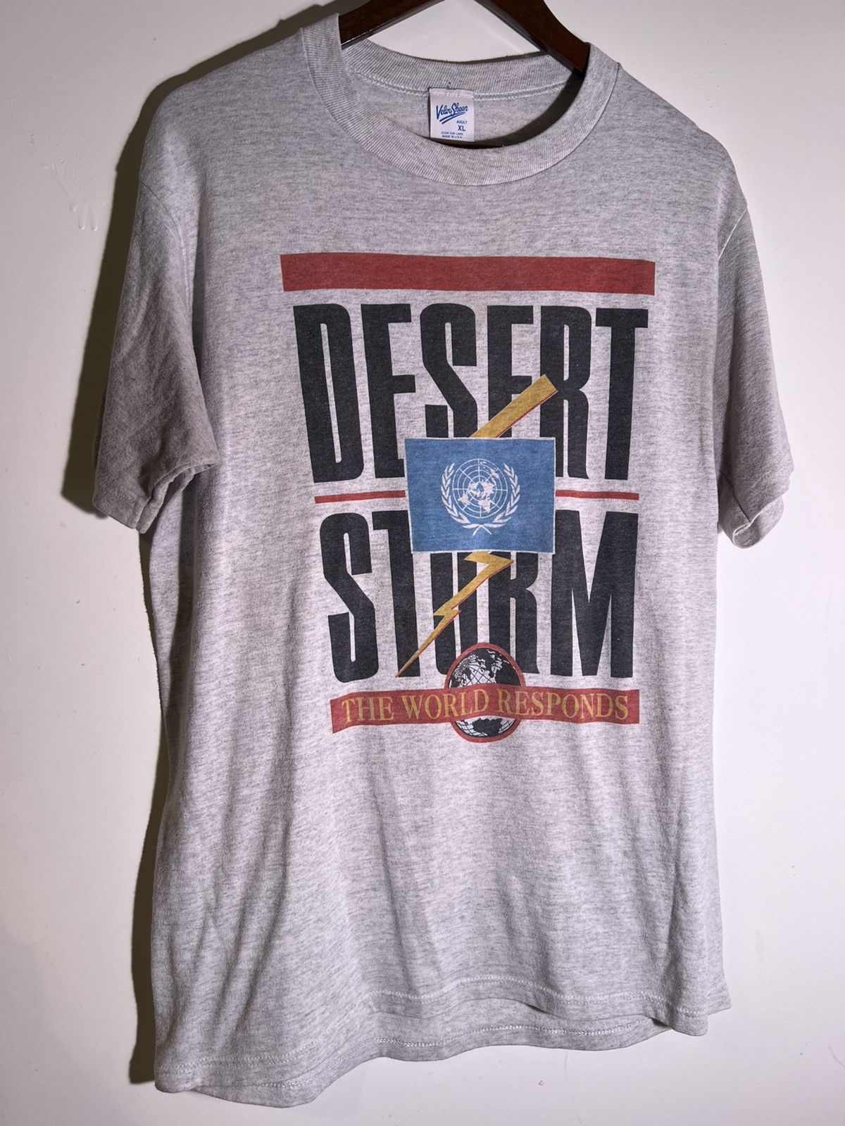 Vintage 90 S Vtg Vintage Desert Storm The World Responds Retro Shirt Hoodie, Sweatshirt | PodTeesHub.com