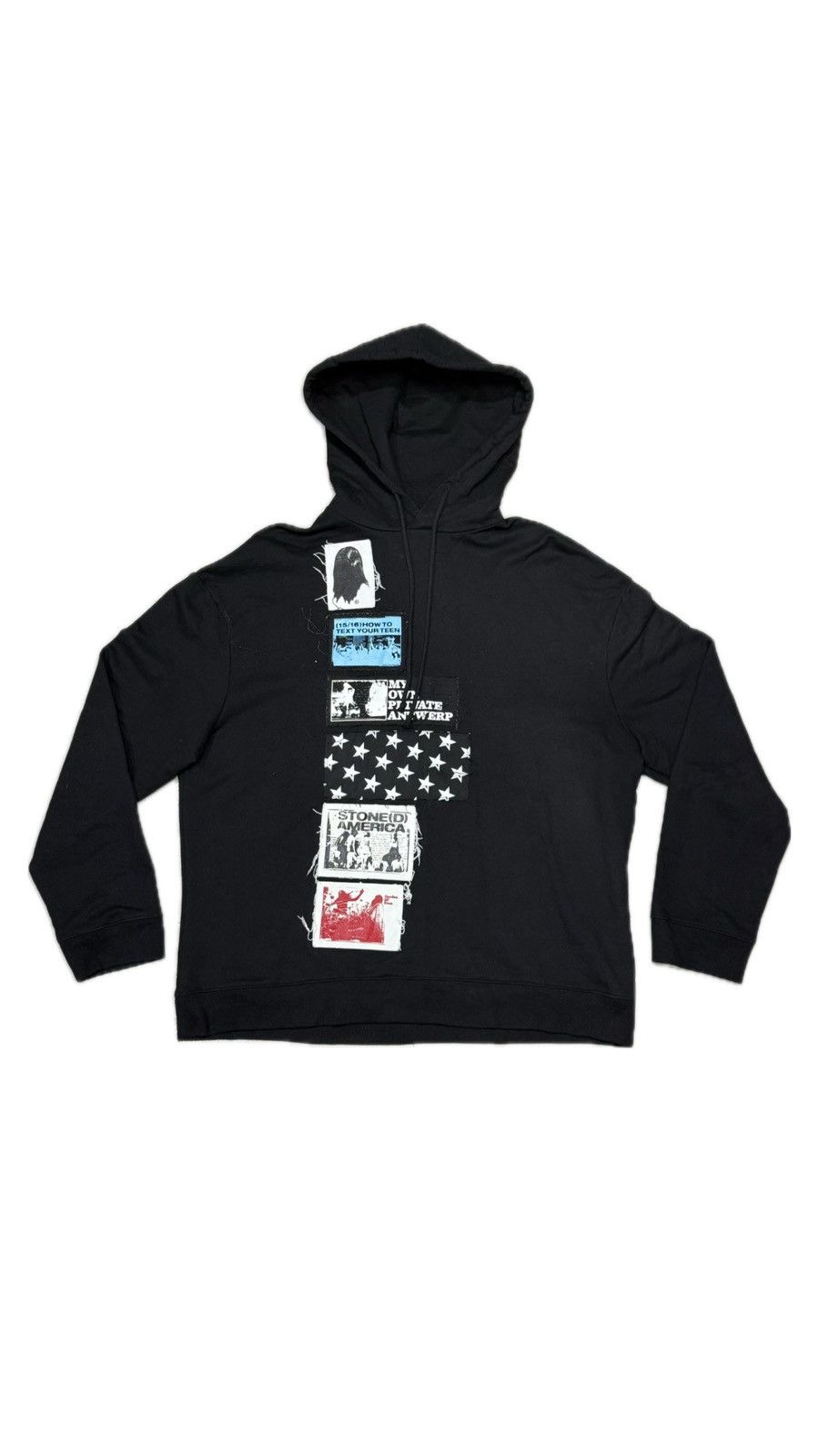 Simons 2020 Raf Simons Patched Detail Hoodie T-Shirts, Sweatshirt | PodTeesHub.com