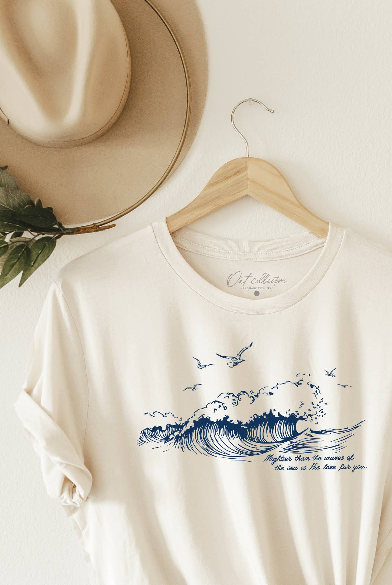 Mightier Than the Waves Graphic T-Shirt Hoodie, Sweatshirt | PodTeesHub.com