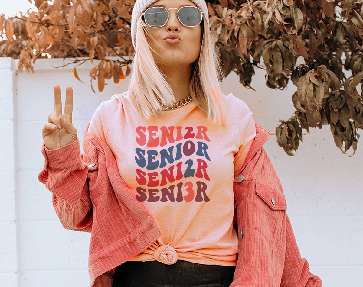 Senior 2023 - Graduation Gift Retro Senior Shirt Hoodie, Sweatshirt | PodTeesHub.com
