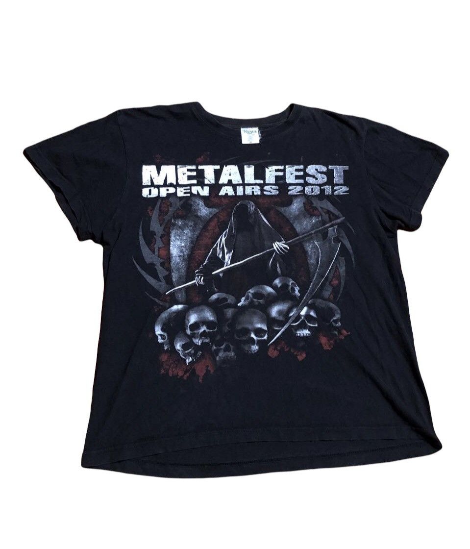 Metallica Vintage Rock Metal Black Size M Shirt Metalfest Skull T-Shirts, Hoodie, Sweatshirt