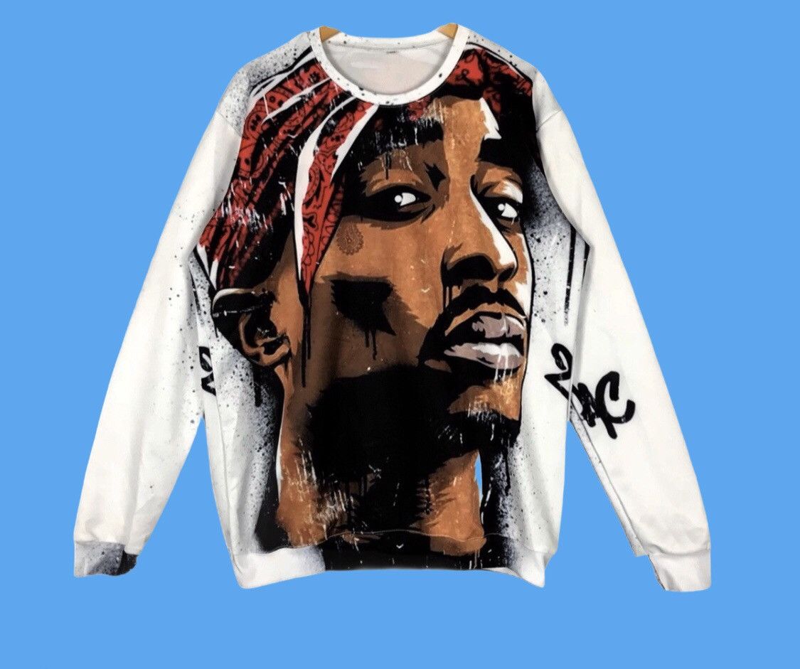 Rap Tees X Vintage Last Drop Vintage Bootleg Tupac Shakur Sweatshirt Hoodie | PodTeesHub.com